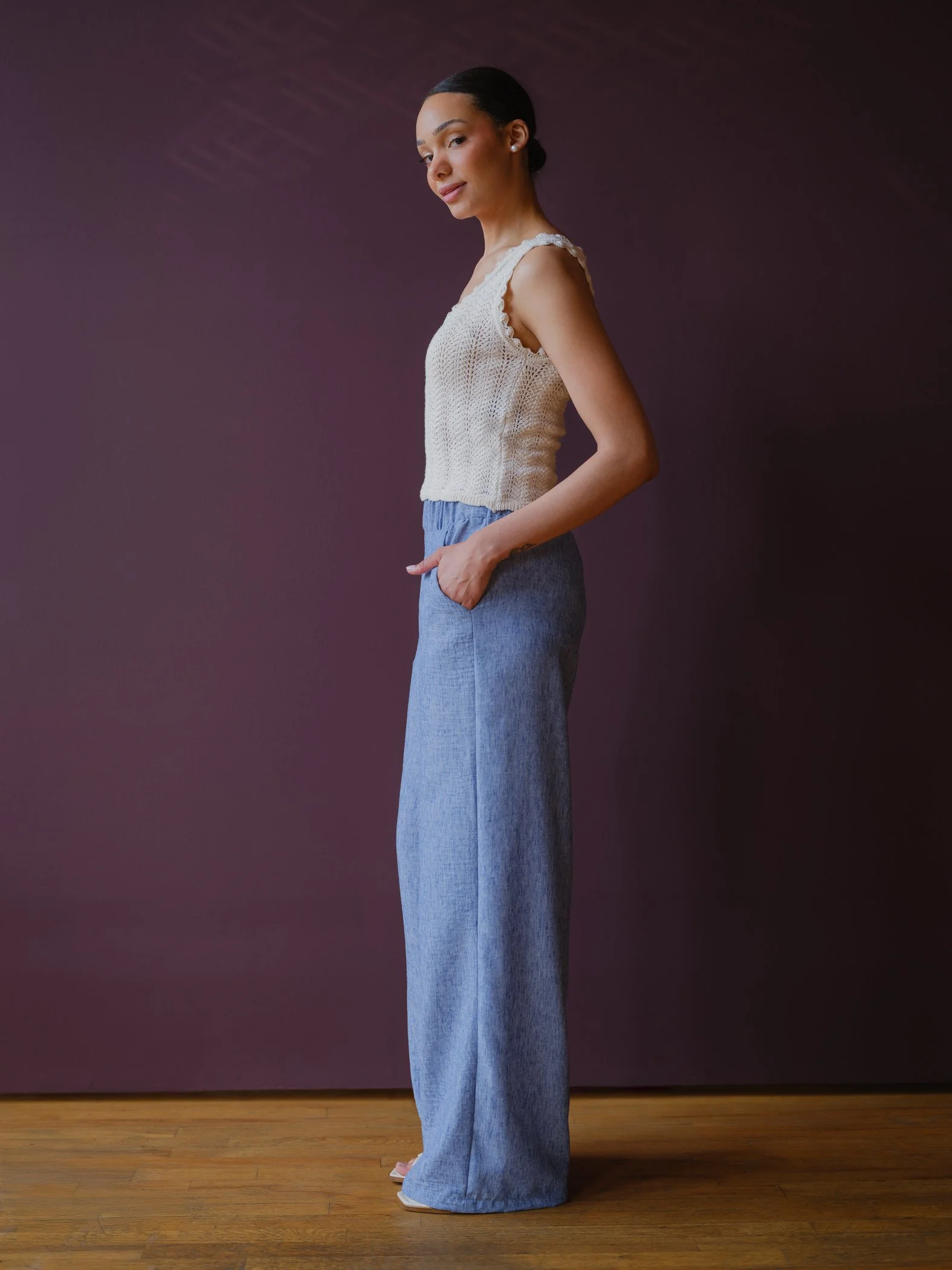 chambray Luzon Pants by Sophia Reyes