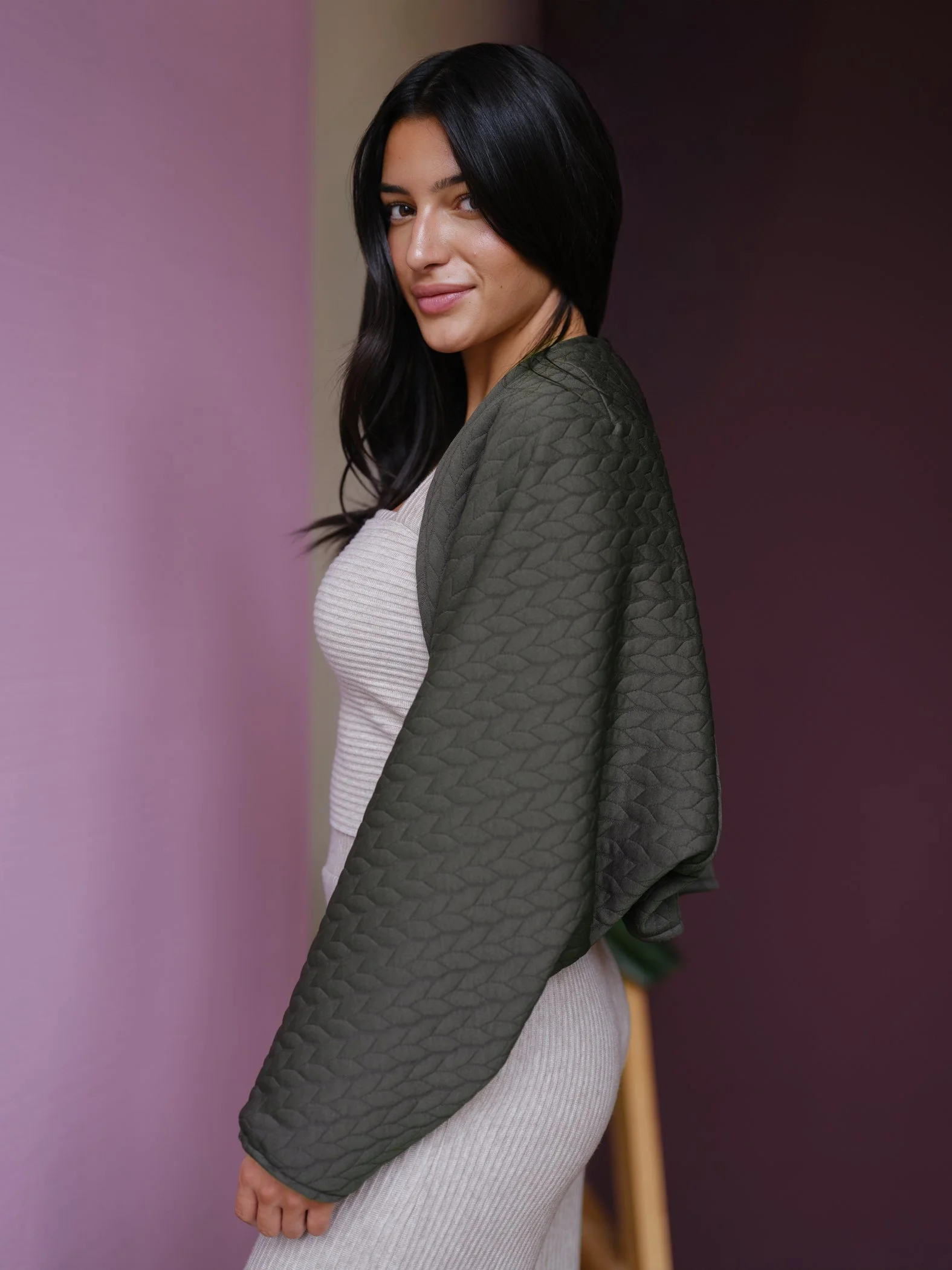 Sophia Reyes Quilted Reversible Bolero