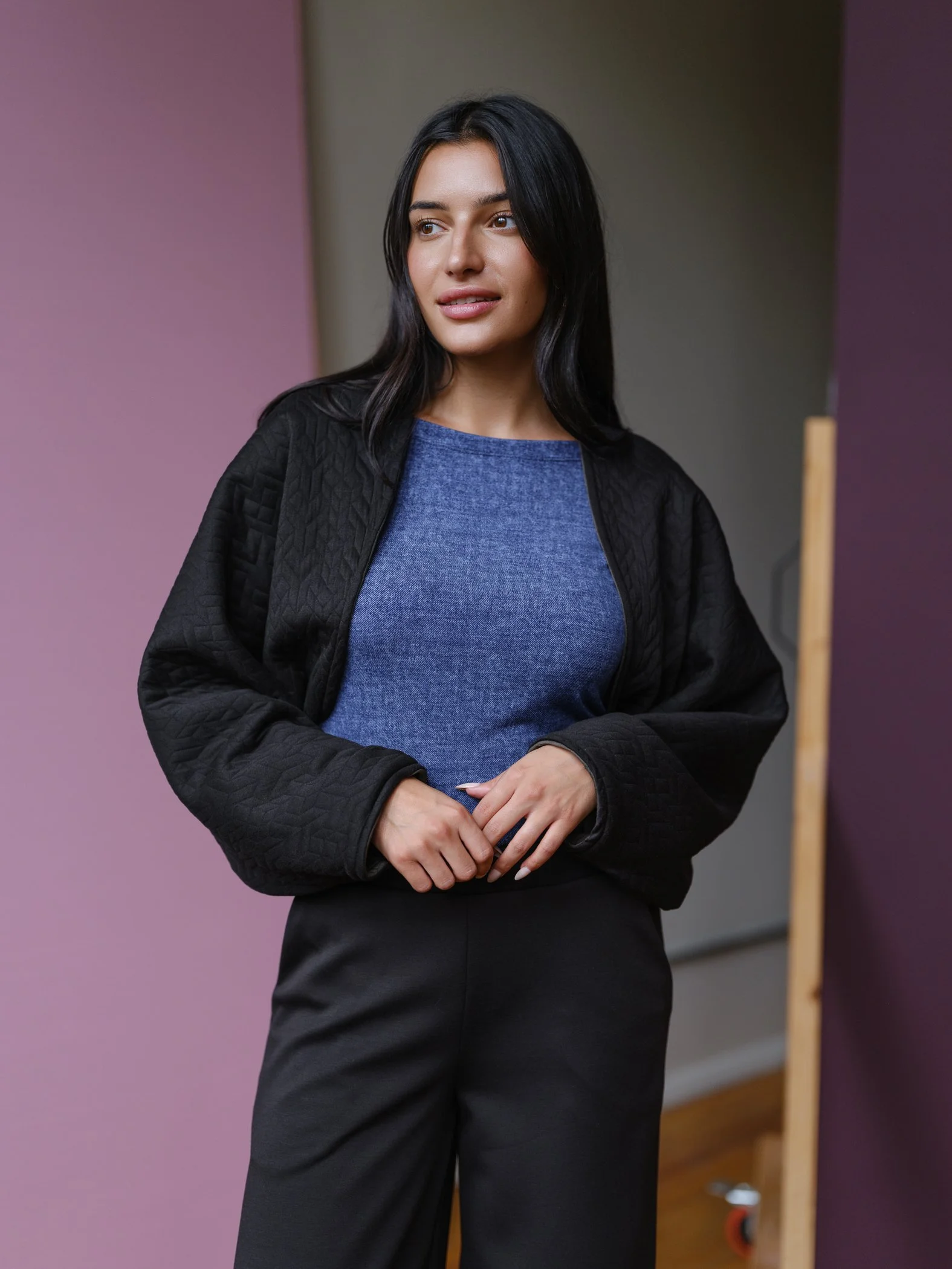 Sophia Reyes Quilted Reversible Bolero