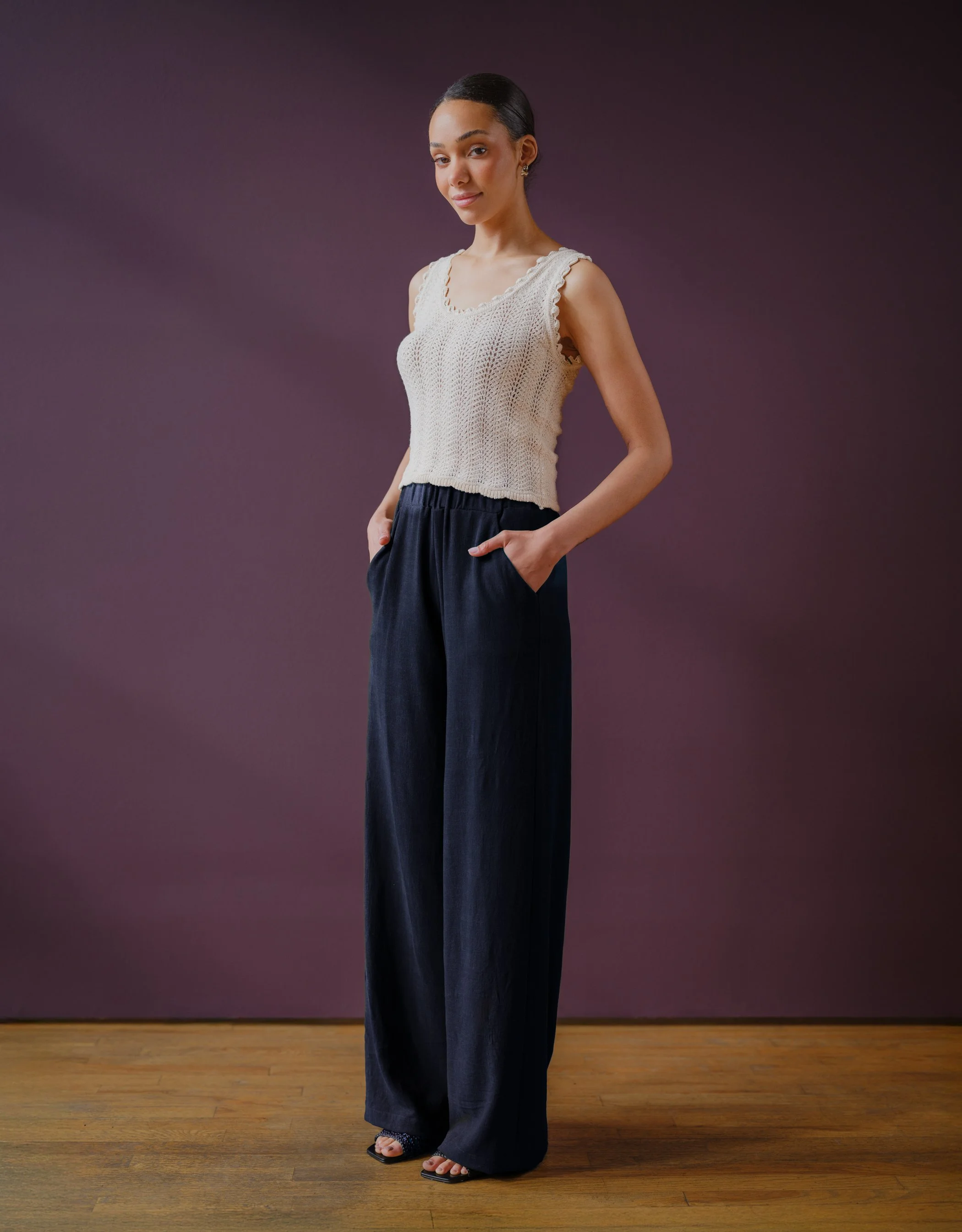 navy Luzon pants by Sophia Reyes