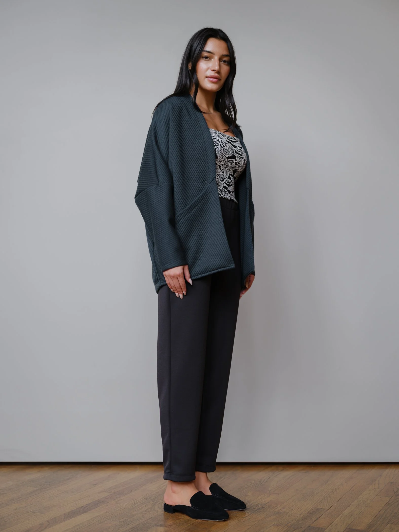 Louie Quilted Cardi by Sophia Reyes