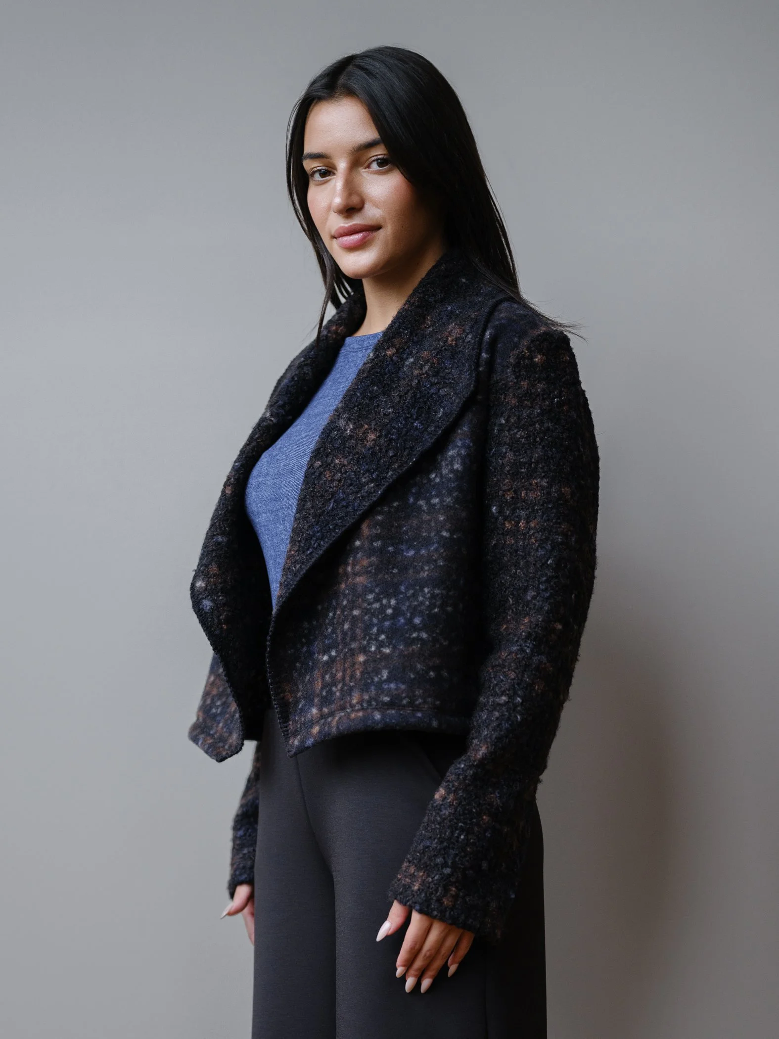 Gerry Boucle Mini Jacket by Sophia Reyes