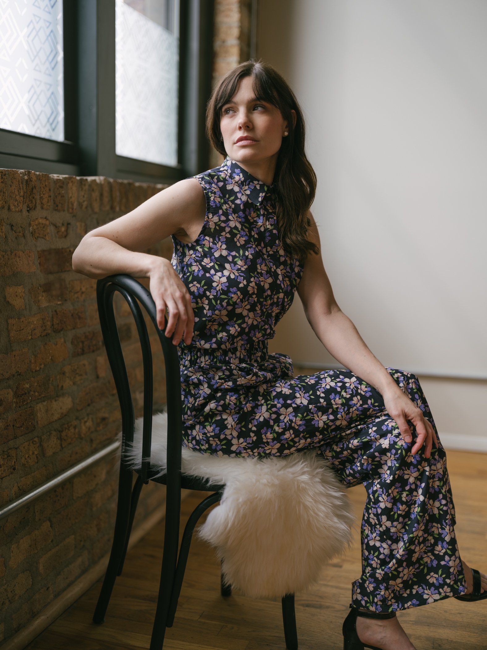 floral pant set by Sophia Reyes