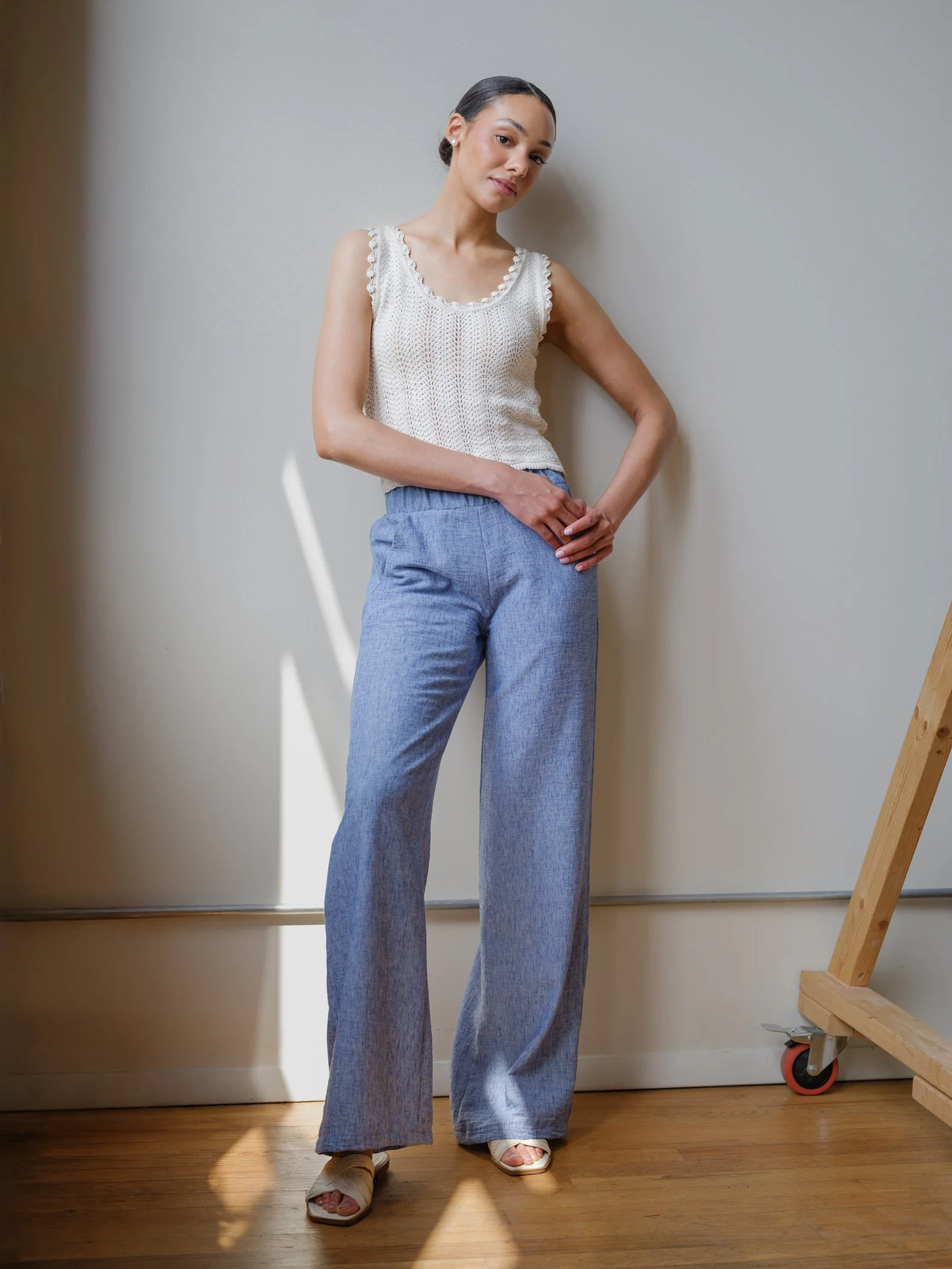 chambray Luzon Pants by Sophia Reyes