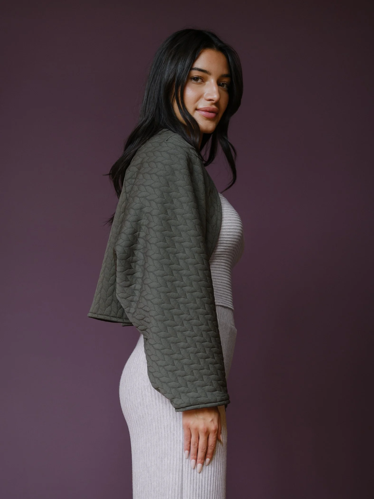 Sophia Reyes Quilted Reversible Bolero