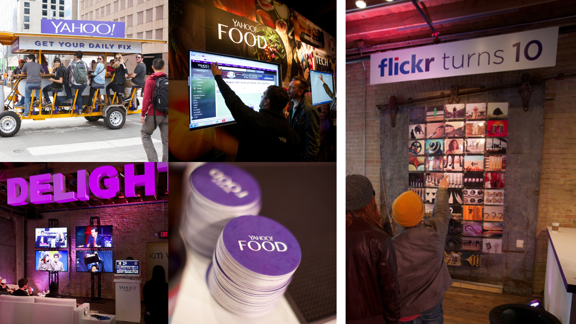Yahoo! SXSW Event activations and experiences