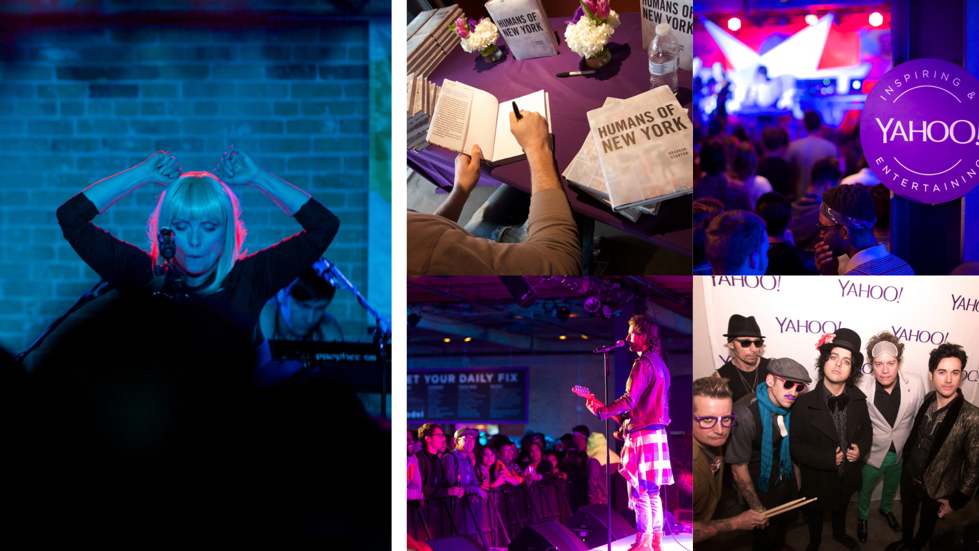 Yahoo! sxsw, blondie, green day, brand experiences and activations