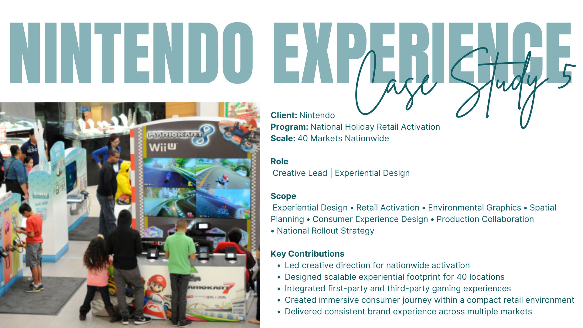 Nintendo Holiday Gaming Experience across 40 malls