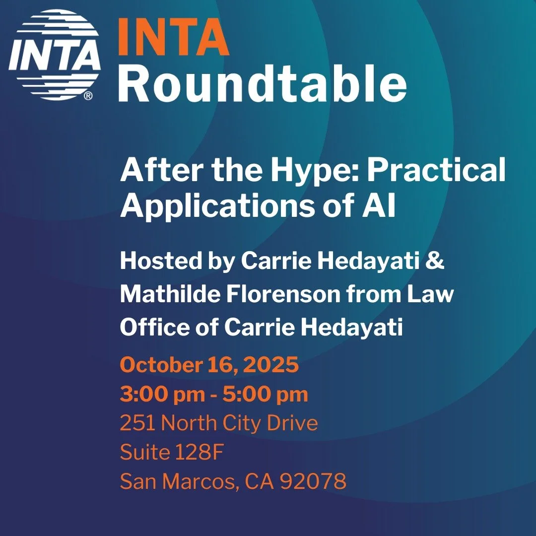 Come join Carrie & Mathilde Thursday October 16th for an afternoon of Intellectual Property and AI discussion. AI continues to reshape our legal landscape, both internally as a productivity tool and externally in terms of authorship, inventorship