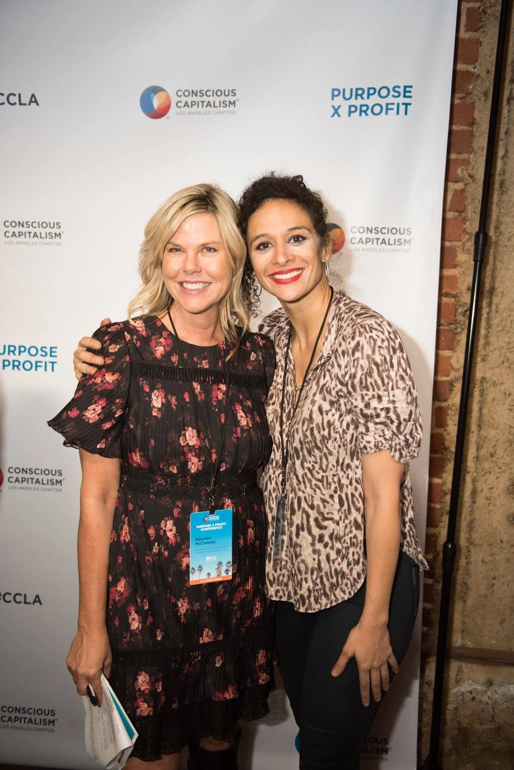 With Maureen McComsey, Founding Board Member and Executive Director of Conscious Capitalism, organizer of PurposeXProfit conference. 