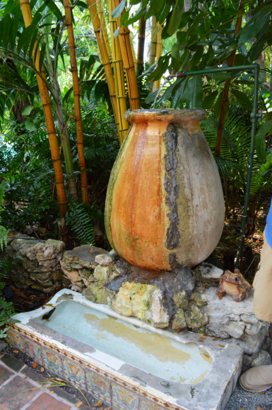 Fountain on the grounds of the home.