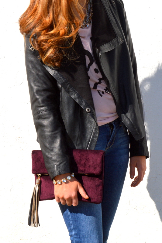 This velvet clutch from target was an impulse buy and I couldn't love it more!