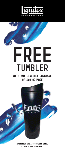 LIQUITEX promotional ad campaign.