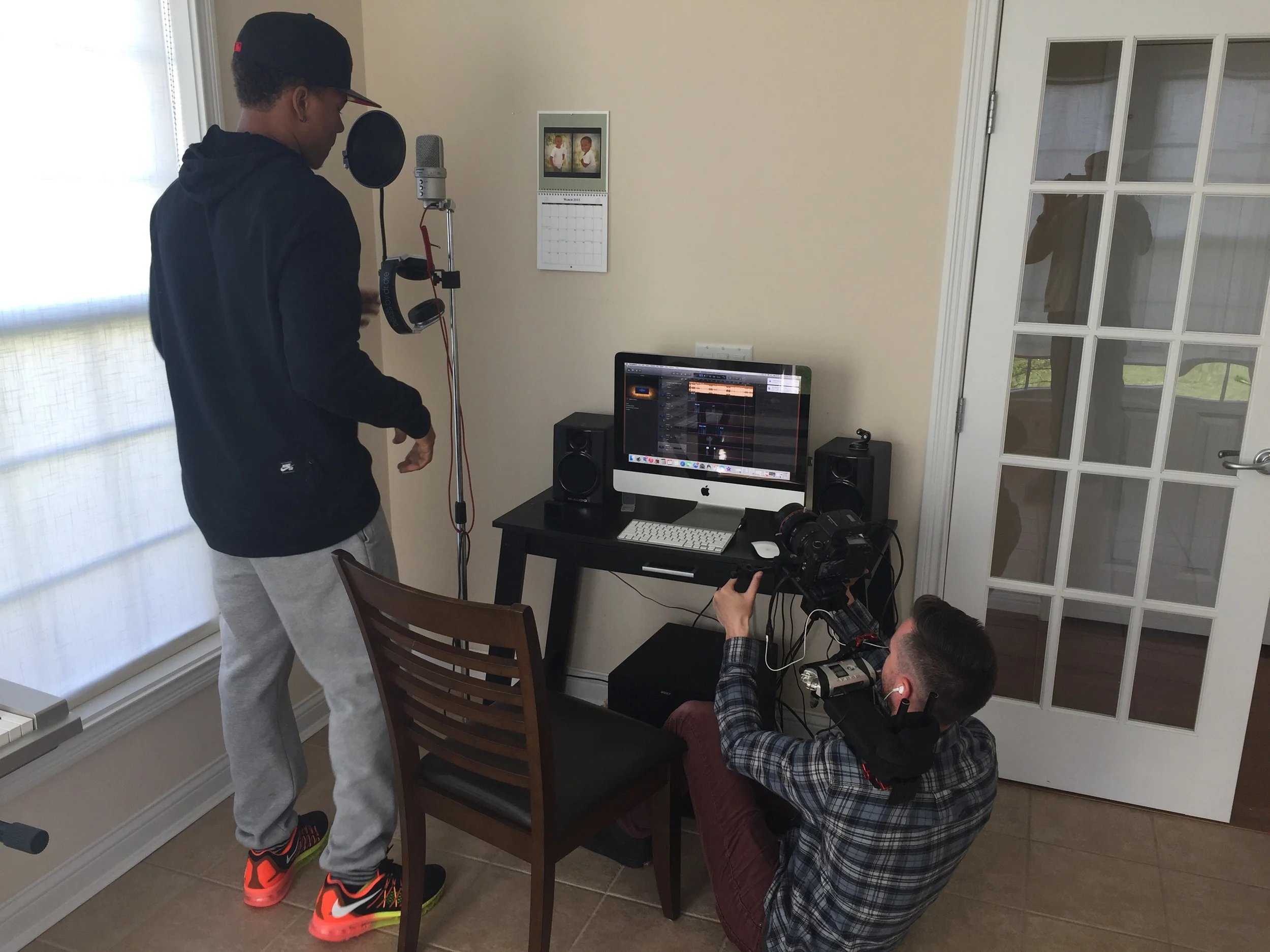 Studio time with Marvin