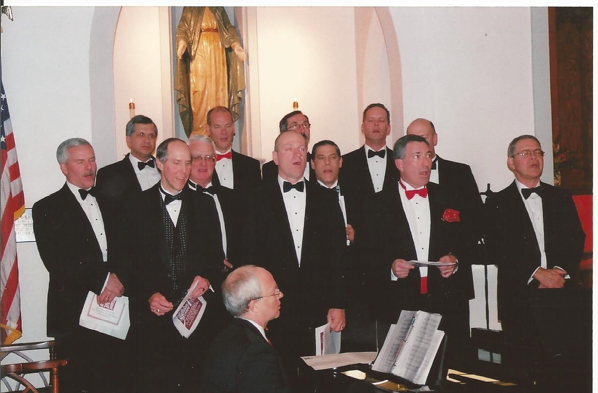 The Gentlemen of St. Bridget sing at Christmas Eve Mass (thanks to Susan and Wayne S.)