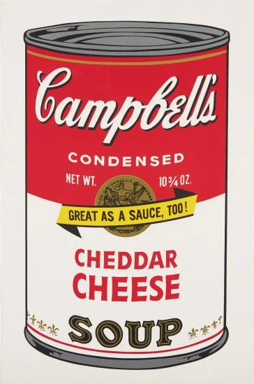 Andy Warhol, Cheddar Cheese, from Campbell's Soup II, 1969, Estimate: $12,000 - 18,000 