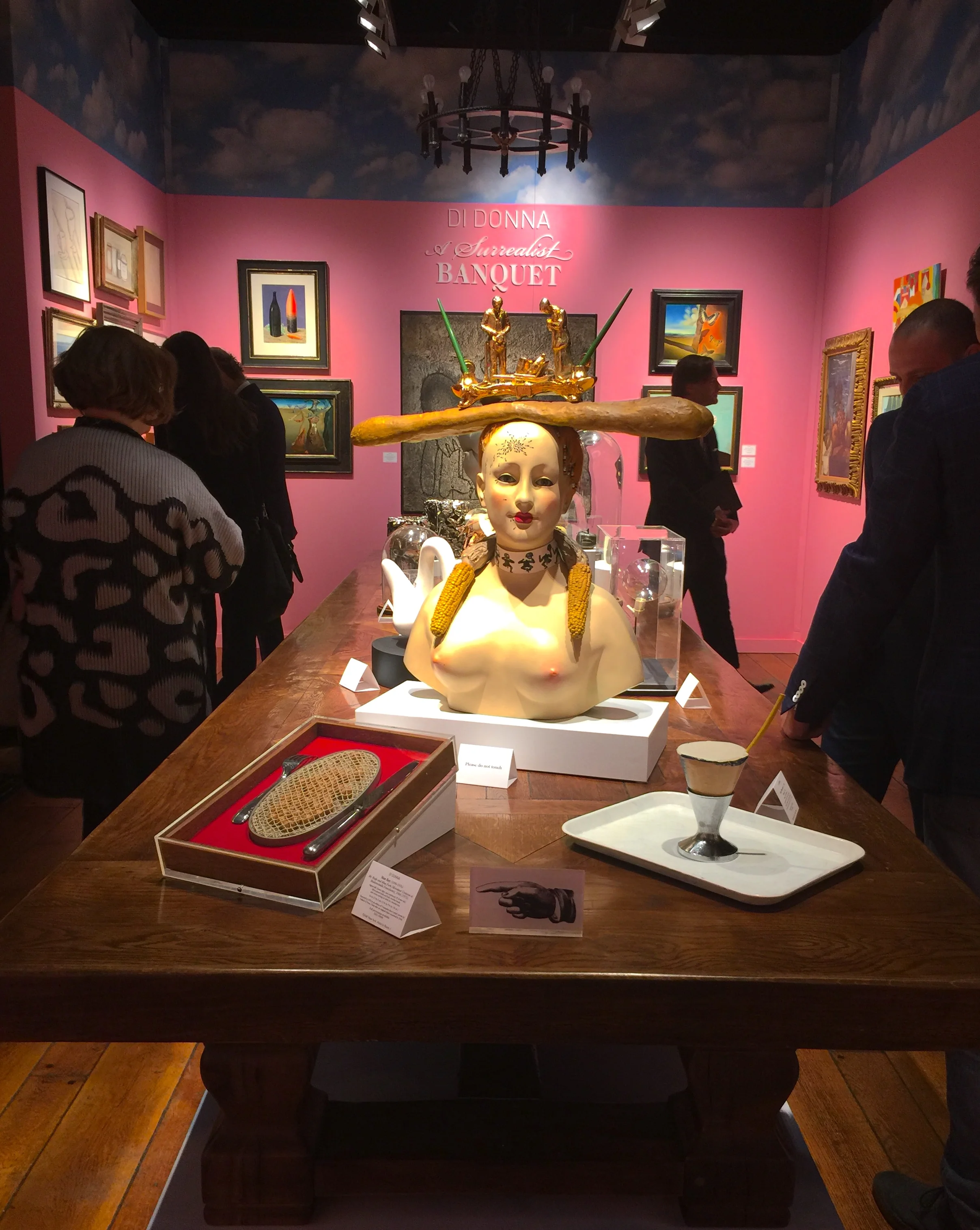 A Surrealist Banquet Installation, Exhibited by Di Donna Gallery