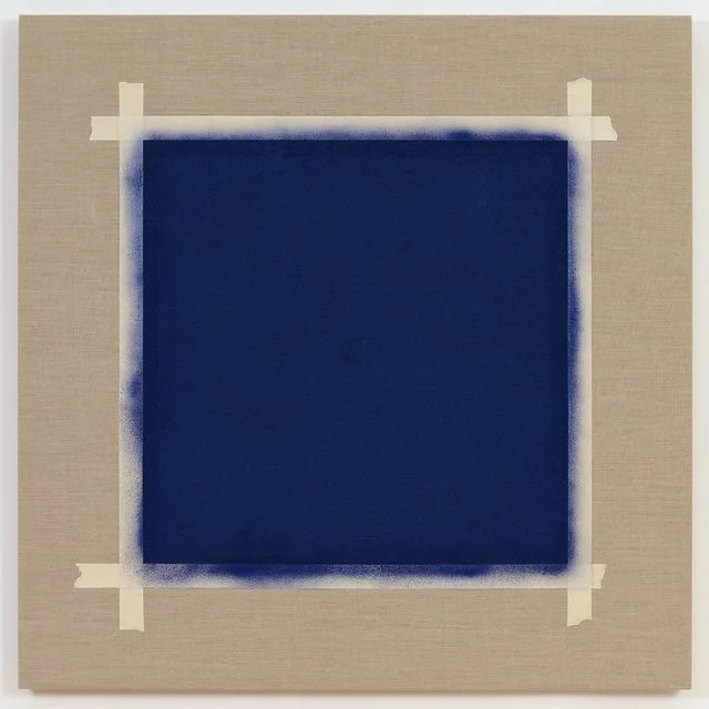 Saul Sanchez, Square with Ultramarine Blue Paint, 2016