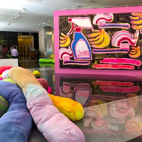 Katherine Bernhardt, Lever House, Installation Shot