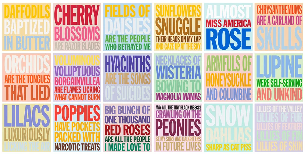 John Giorno, Welcoming the Flowers, 2007