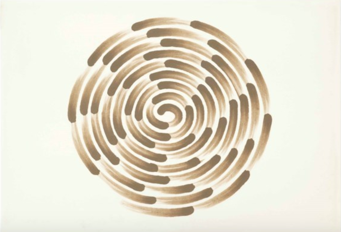 Richard Long, Mud Finger Spiral, Estimate $4,000 - 6,000