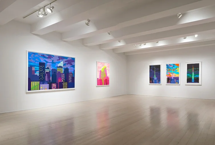 Daniel Heidkamp: Paper Cuts, Installation Shot, Pace Prints