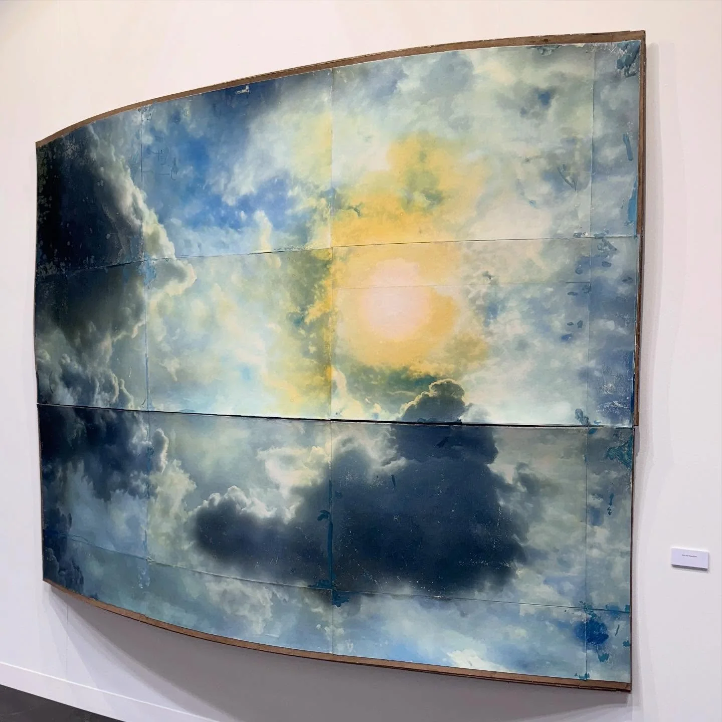 Placing something as edgy but beautiful and spatially demanding as this curved Mike and Doug Starn painting exhibited by Wetterling Gallery at The Armory Show would be a dream come true for me.
