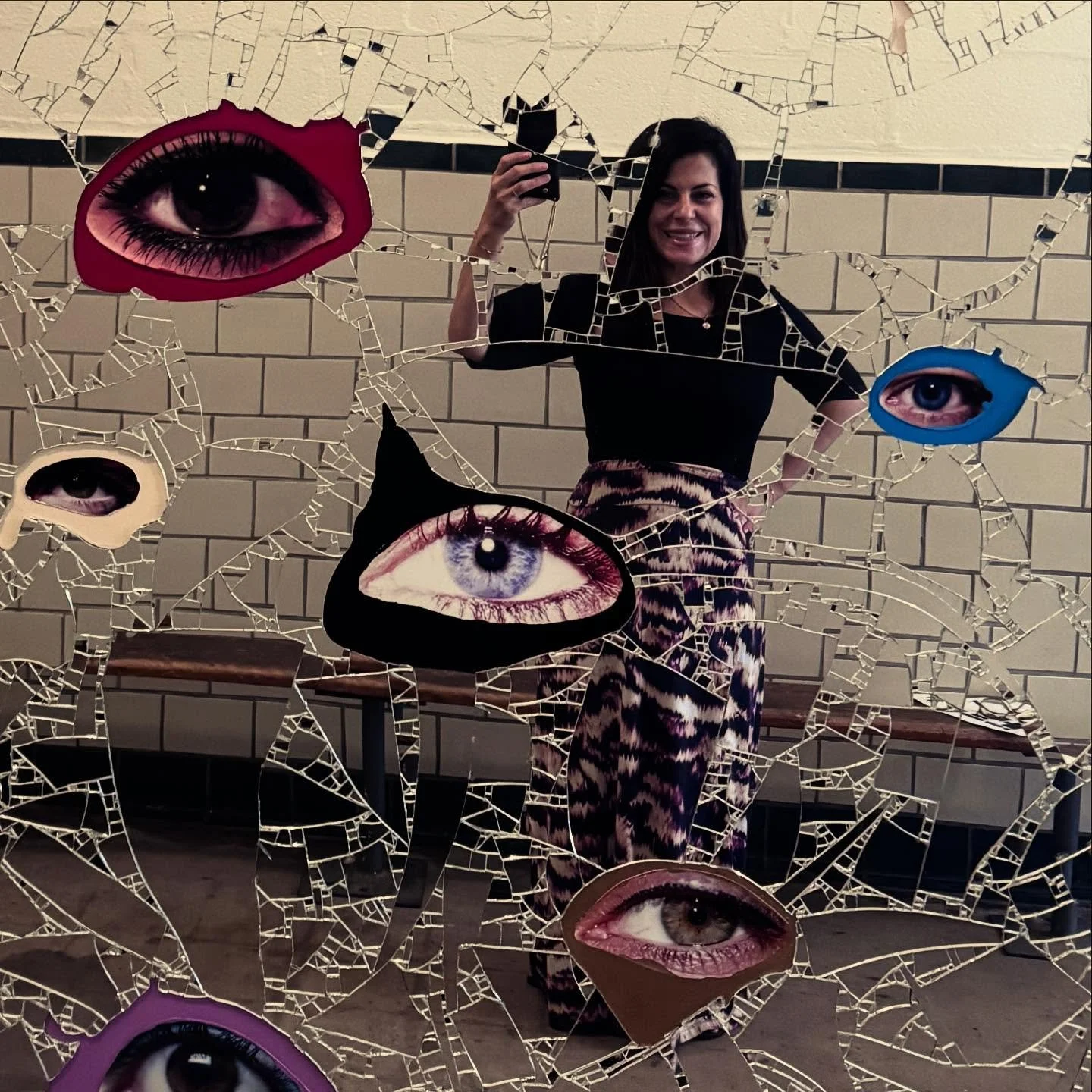 Jim Lambie me at The Campus on my Columbia County art adventure.