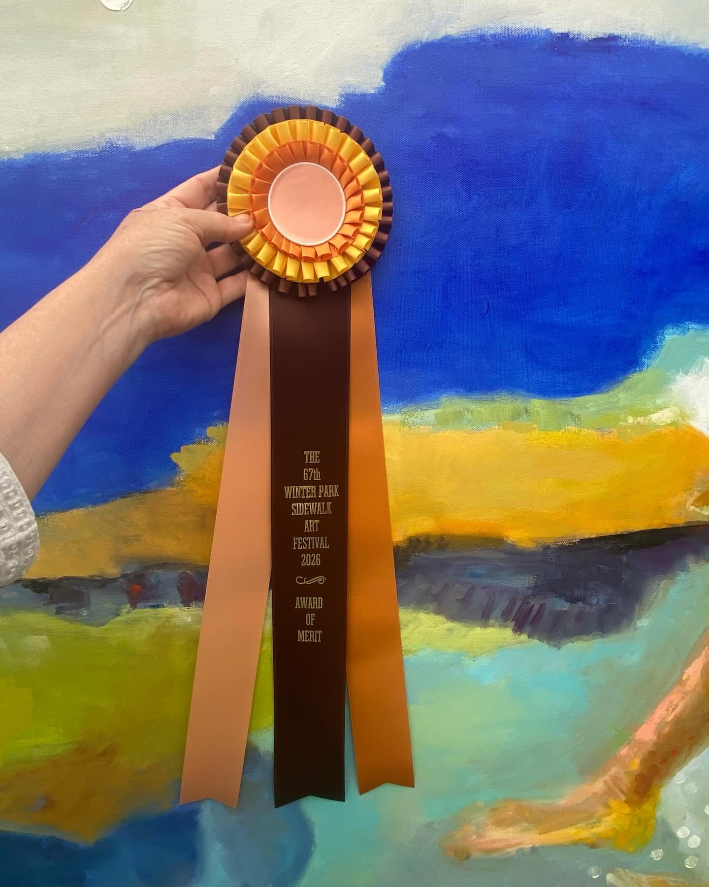 Thank you @winterparksidewalkartfestival! Such an honor to be recognized among my incredibly talented friends and fellow artists. #artistlife #originalart #fineart #womeninthearts #oilpaintings