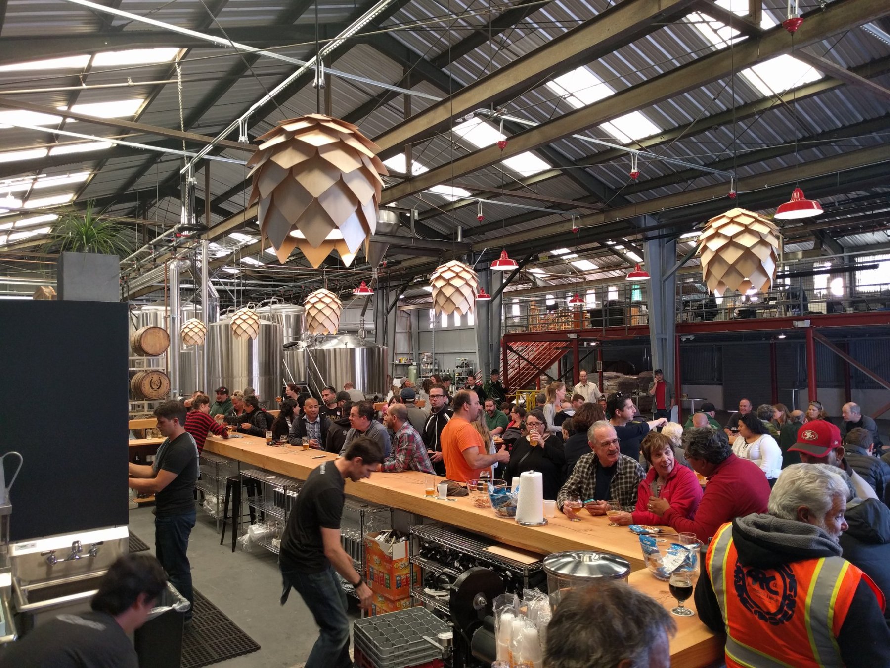 The amazing transformed tap room is a great place to host a private party! 