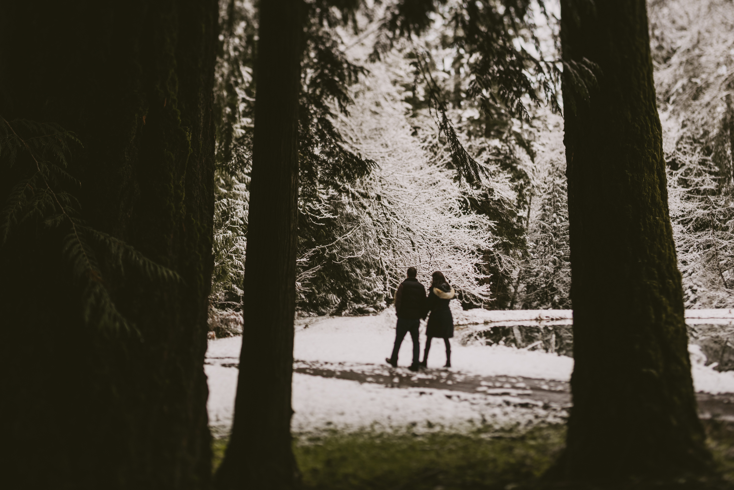 © Isaiah + Taylor Photography - Portland, Oregon Winter Forest Cabin Engagement-8.jpg