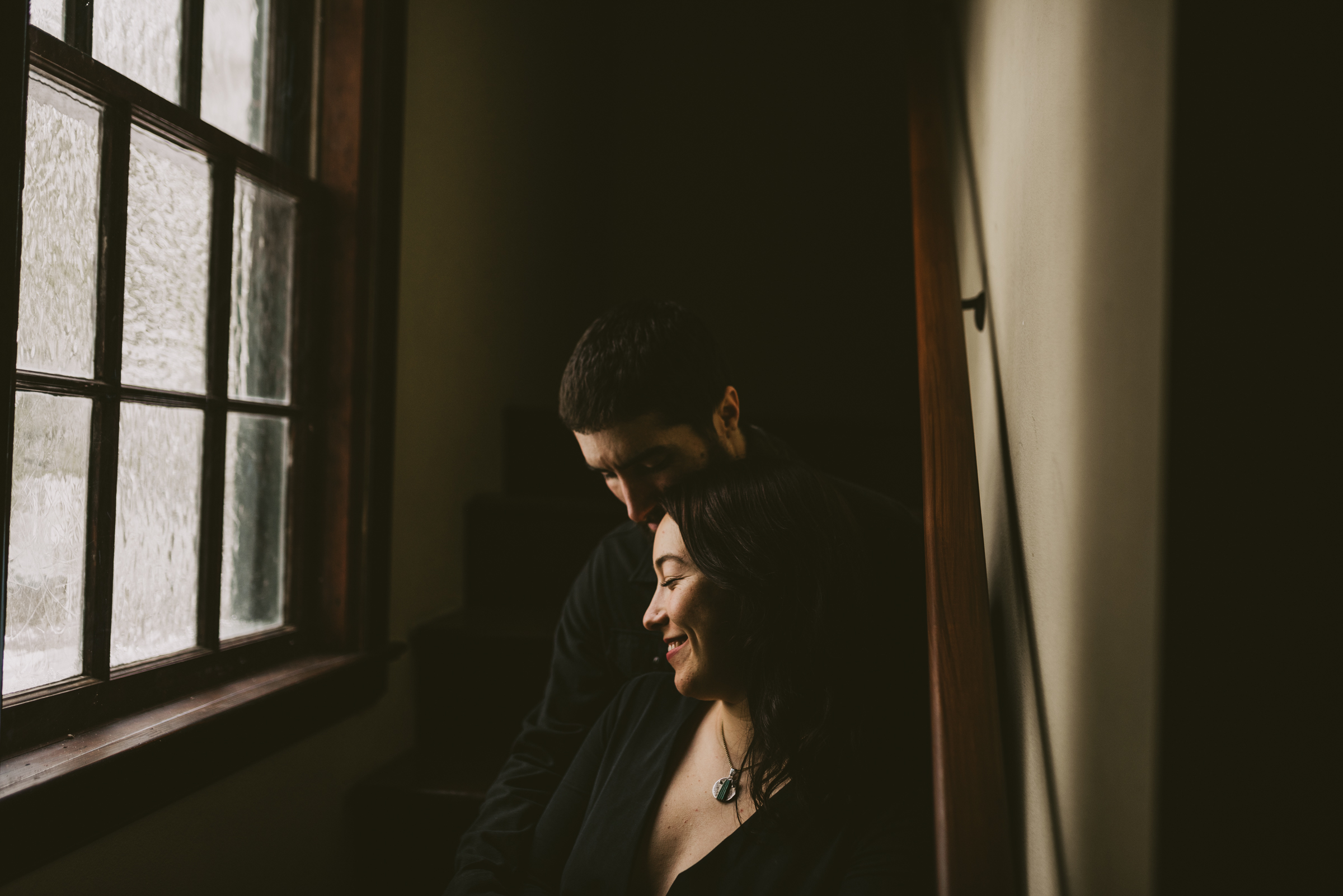 © Isaiah + Taylor Photography - Portland, Oregon Winter Forest Cabin Engagement-28.jpg