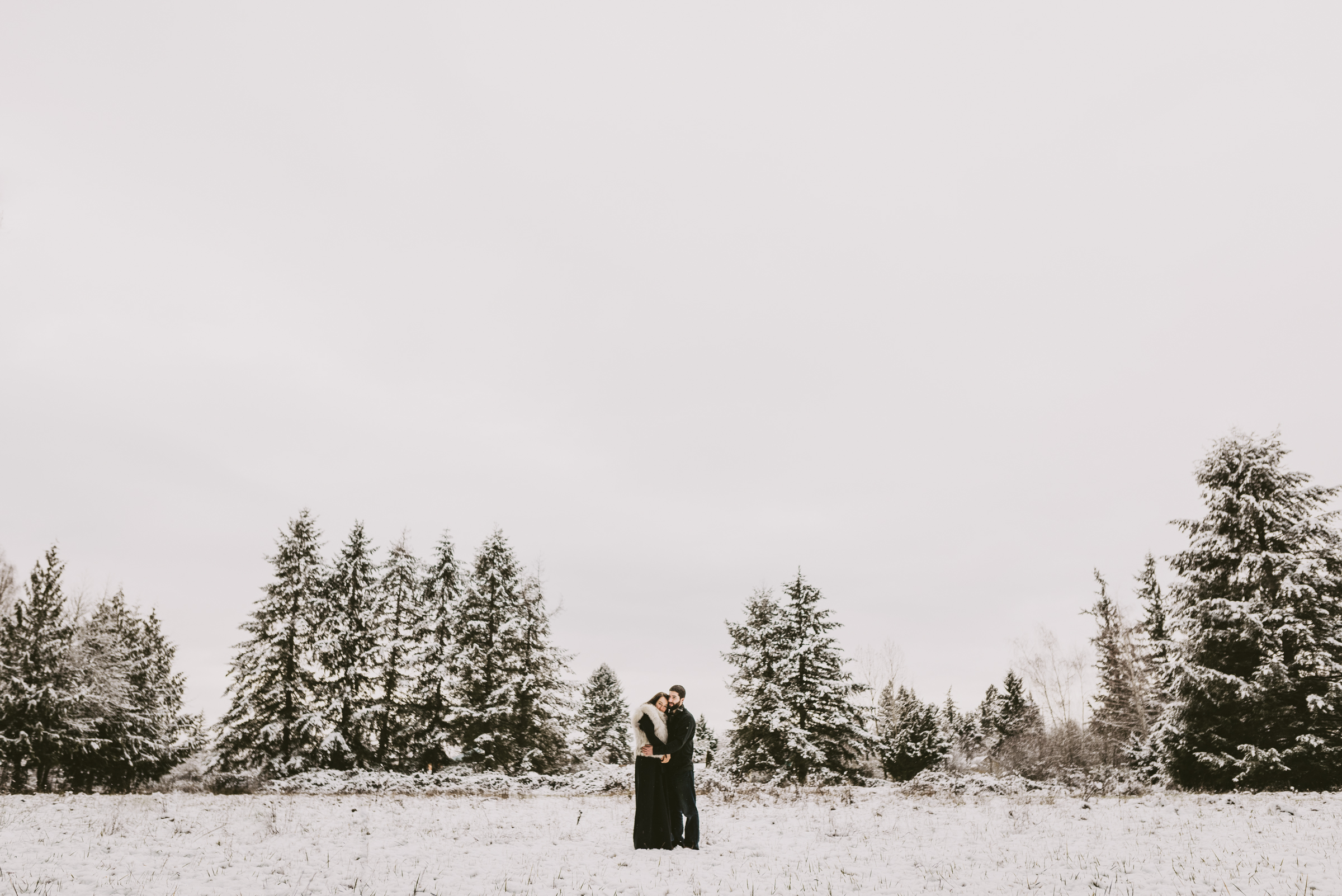 © Isaiah + Taylor Photography - Portland, Oregon Winter Forest Cabin Engagement-37.jpg