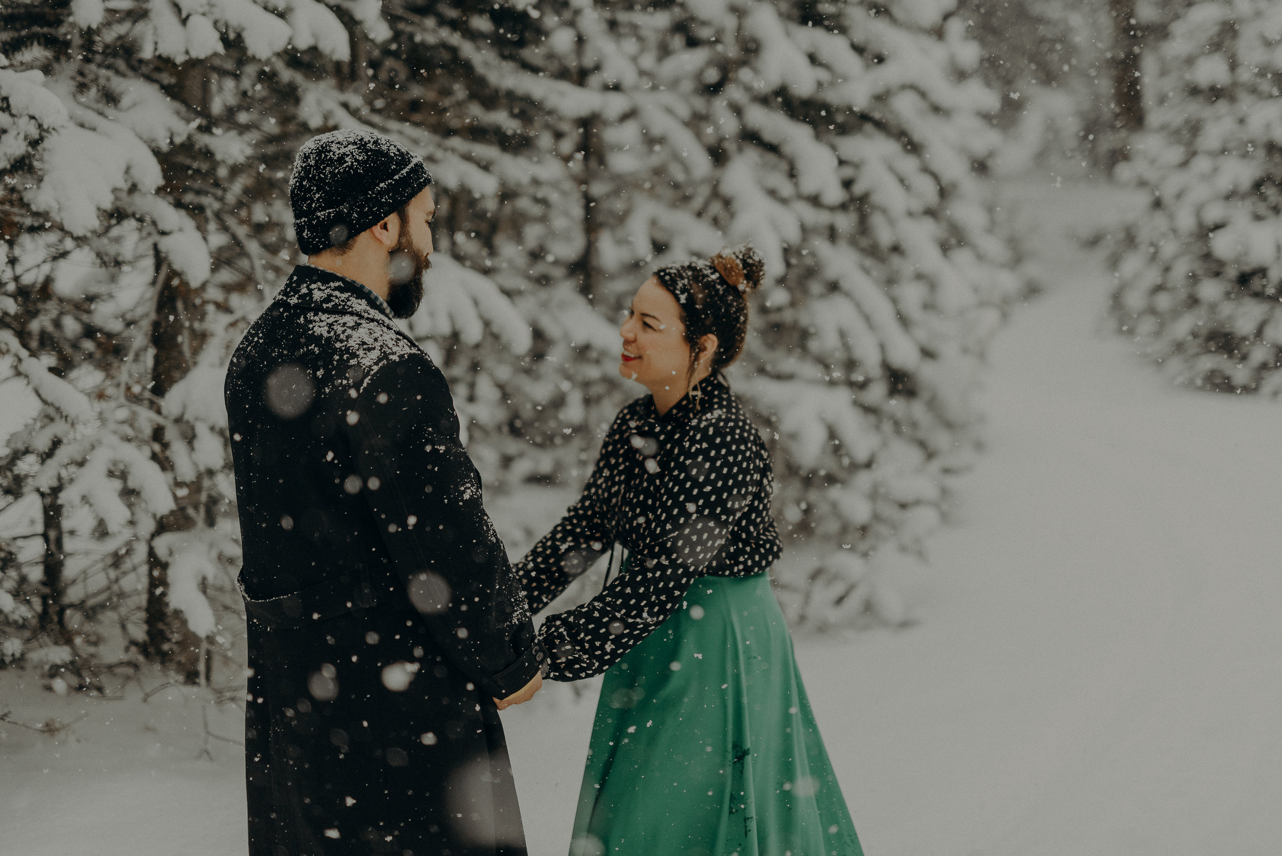 ©Isaiah + Taylor Photography - Los Angeles Wedding Photographer - Snowing engagement session-010.jpg