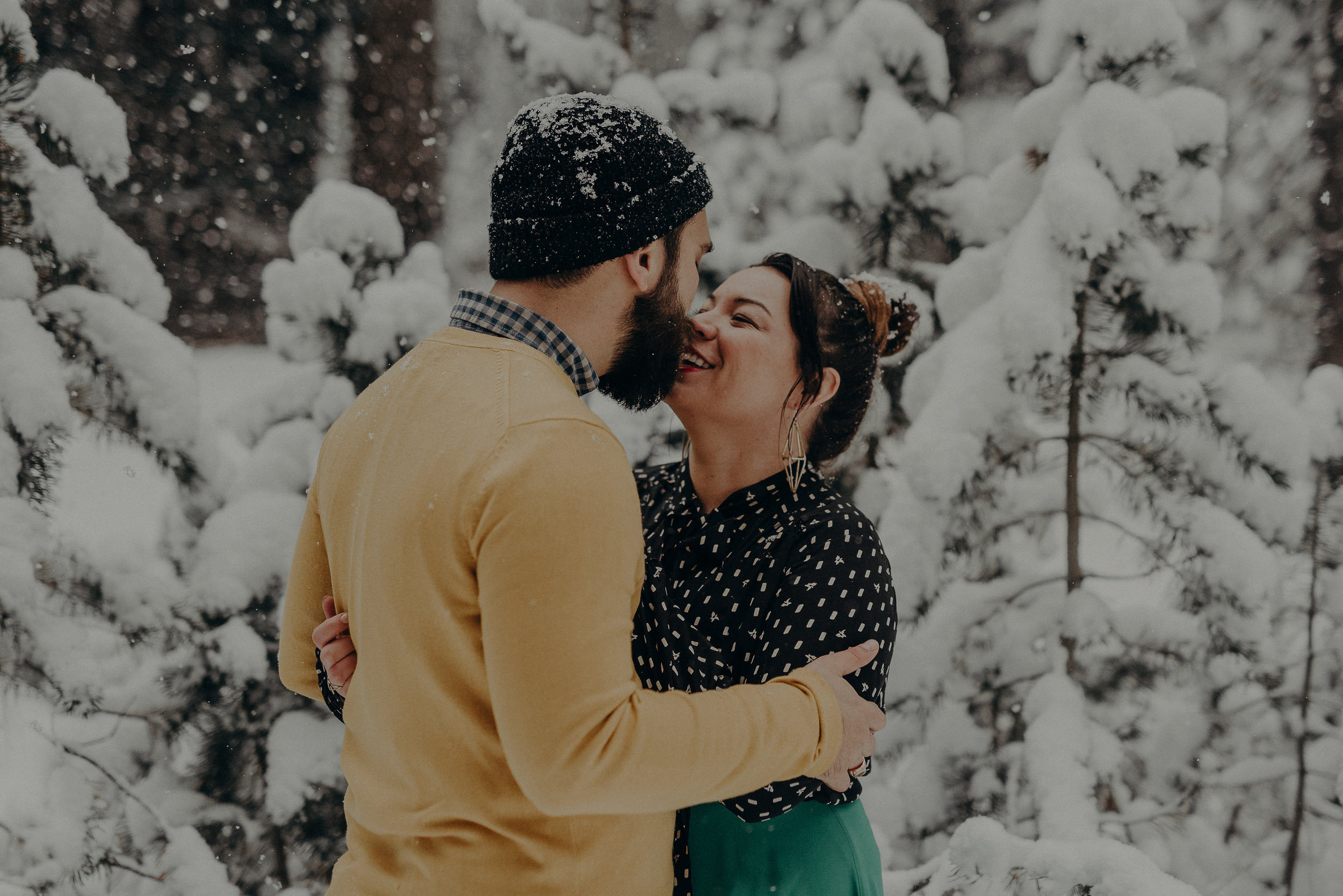 ©Isaiah + Taylor Photography - Los Angeles Wedding Photographer - Snowing engagement session-016.jpg