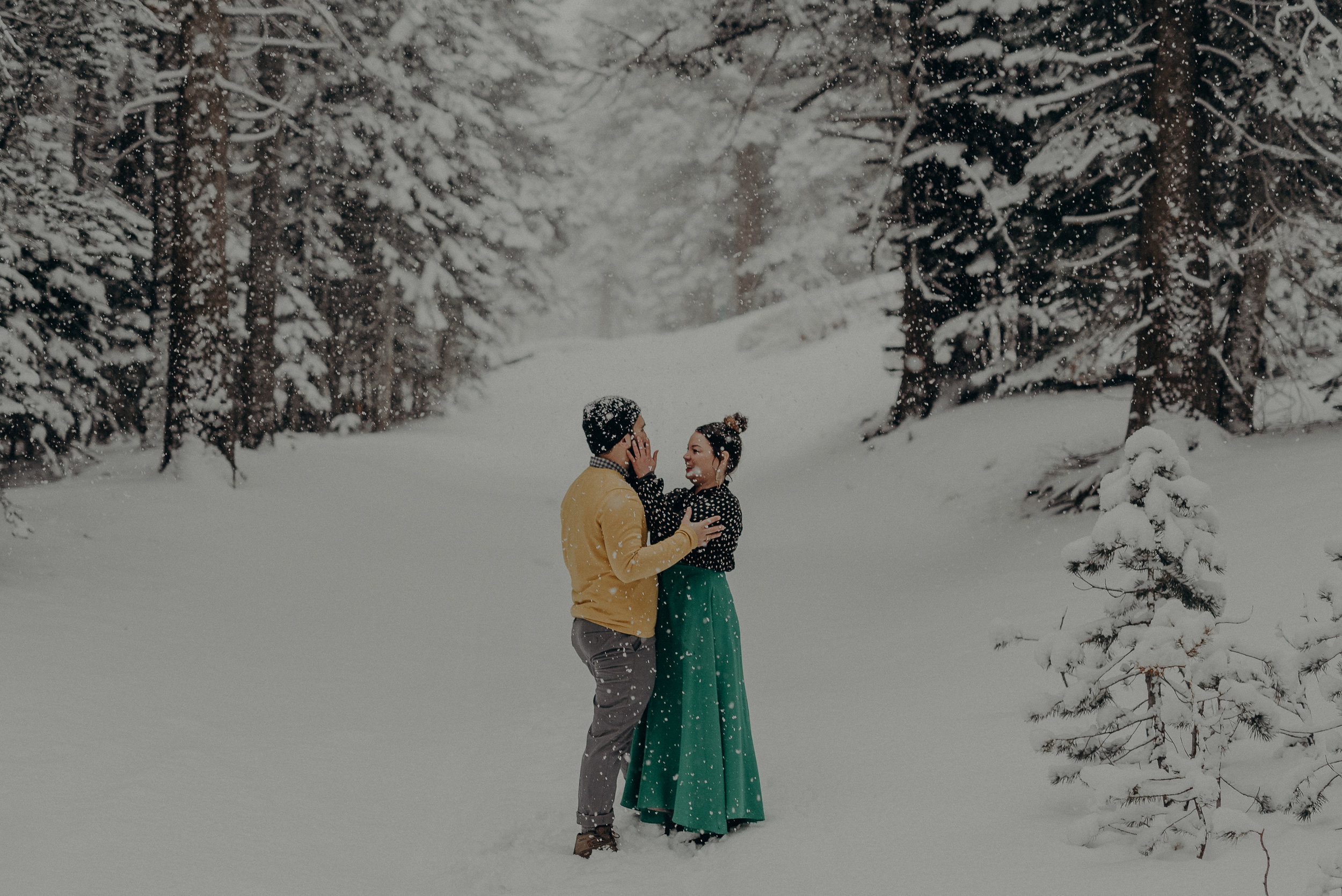 ©Isaiah + Taylor Photography - Los Angeles Wedding Photographer - Snowing engagement session-019.jpg