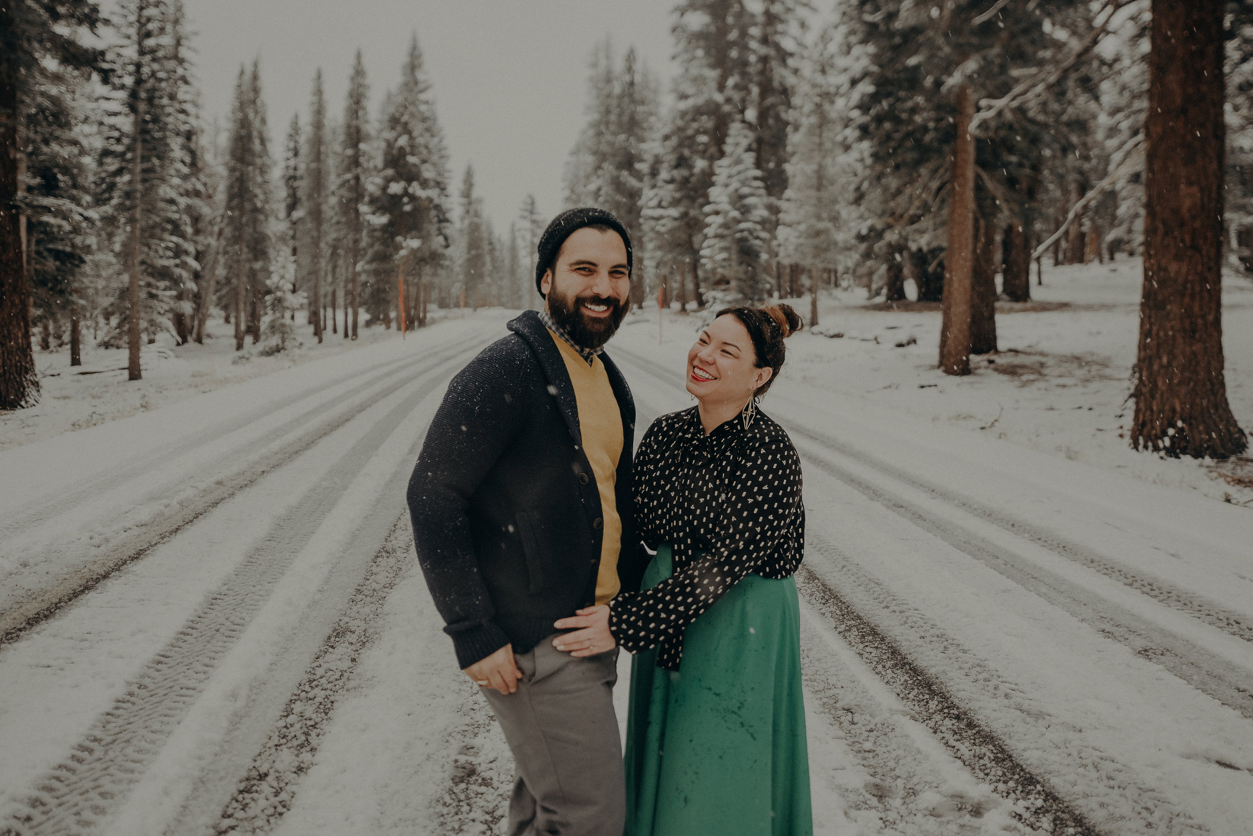 ©Isaiah + Taylor Photography - Los Angeles Wedding Photographer - Snowing engagement session-038.jpg