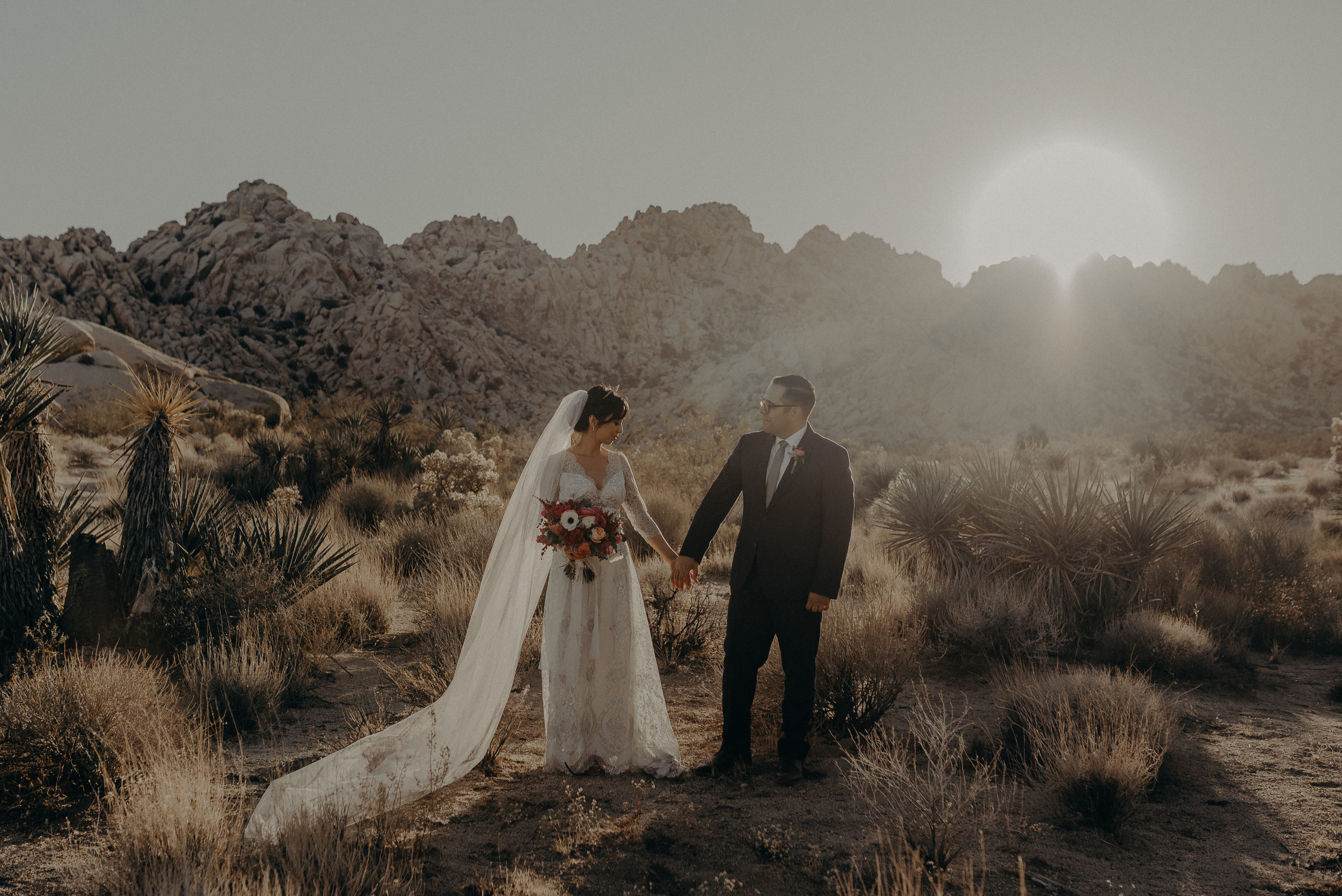 wedding photographer in Joshua tree, Indian cove elopement