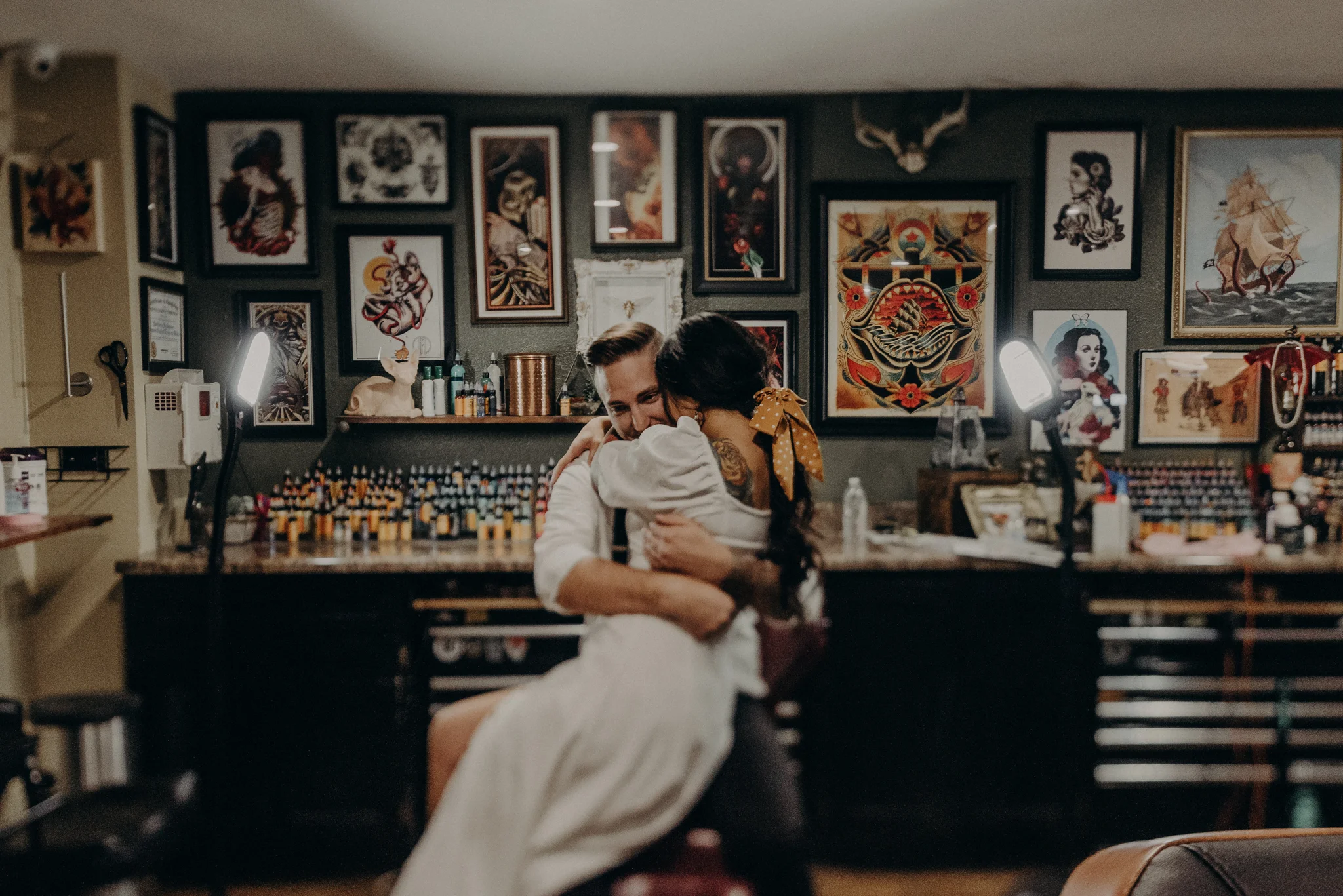 Wedding Photographer in LA - Los Angeles Wedding Photos - Tattoo Shop Engagement Session - IsaiahAndTaylor.com-017.jpg
