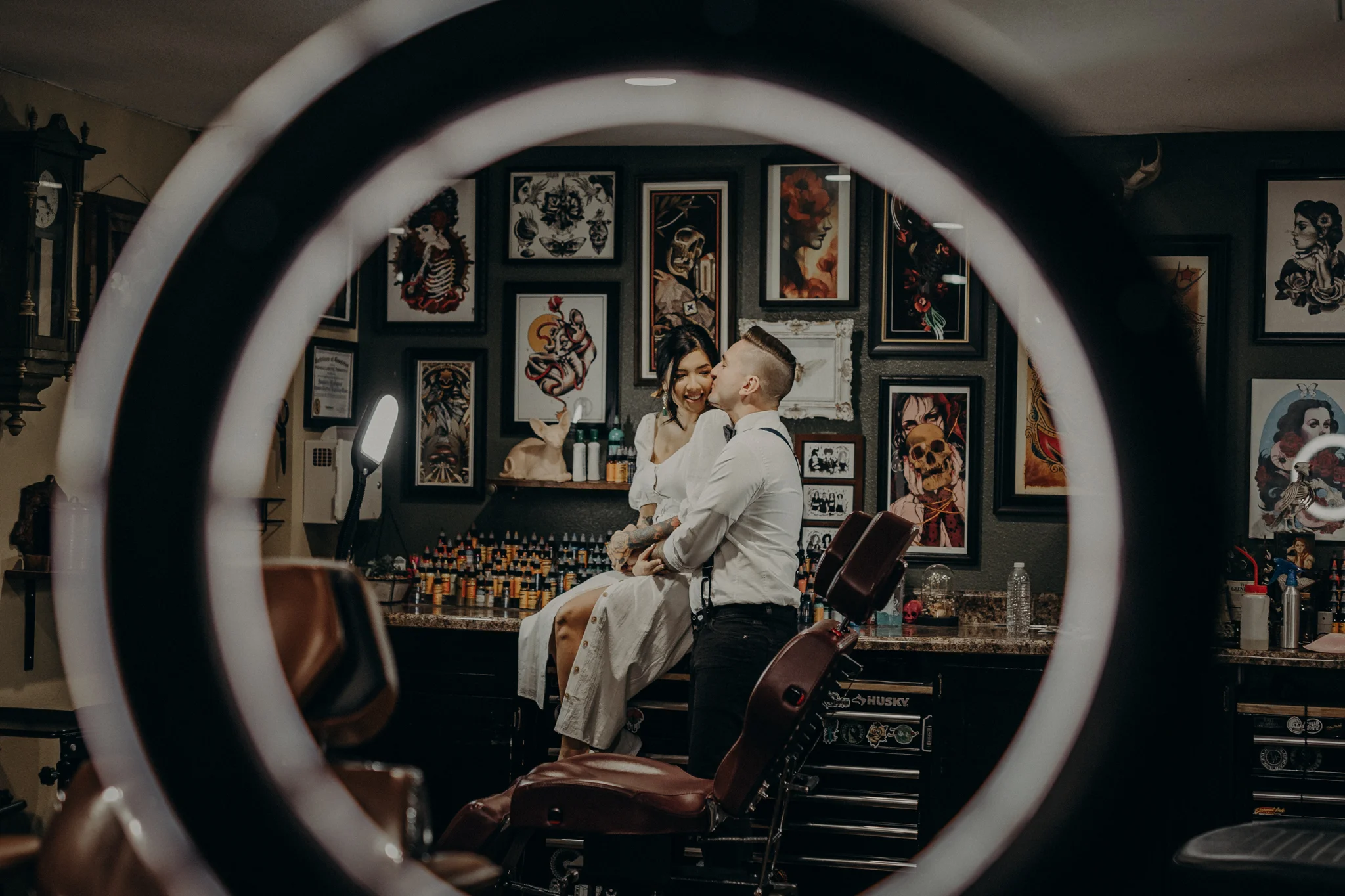 Wedding Photographer in LA - Los Angeles Wedding Photos - Tattoo Shop Engagement Session - IsaiahAndTaylor.com-020.jpg