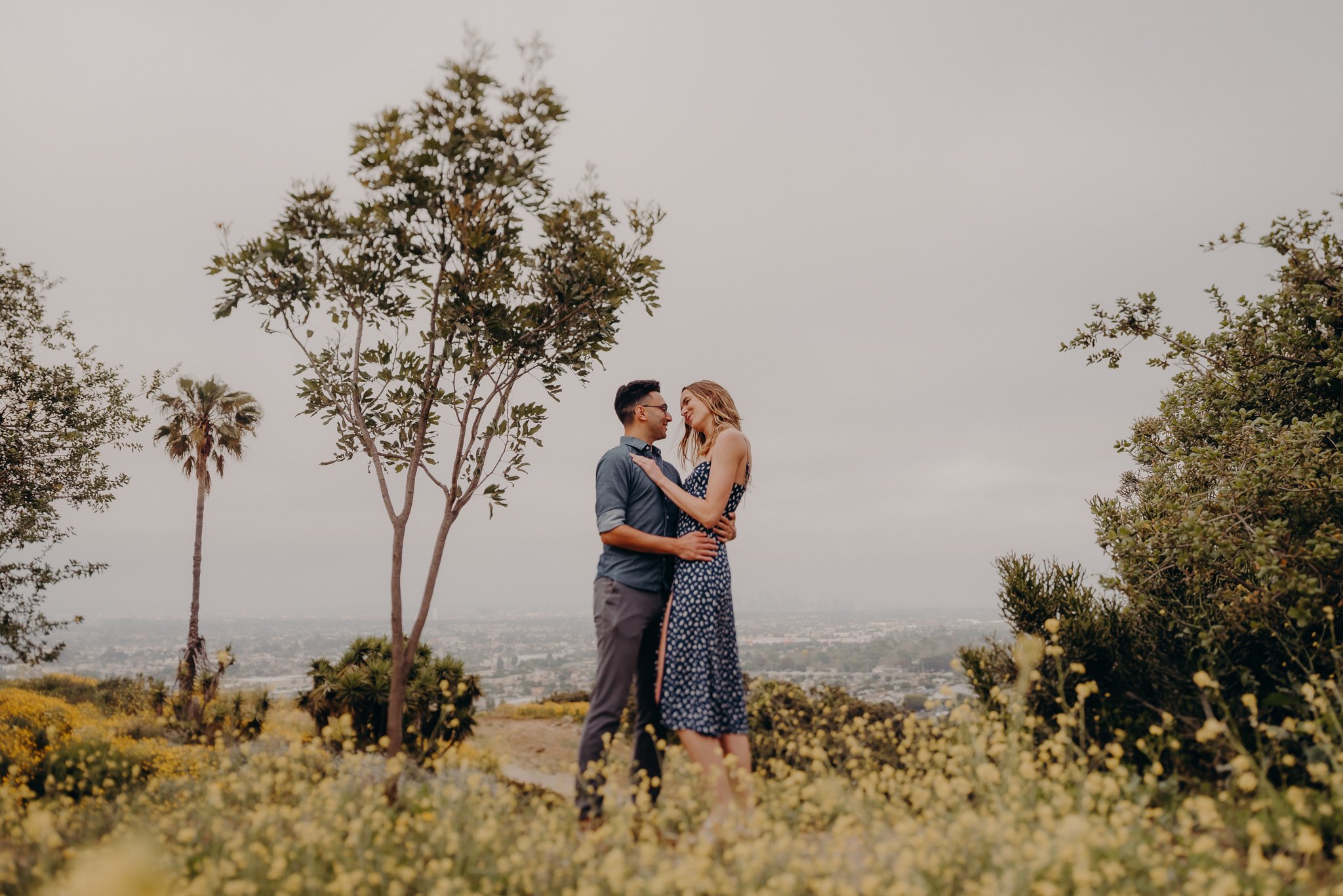 los angeles flower engagement session - queer wedding photographers in LA-8.jpg