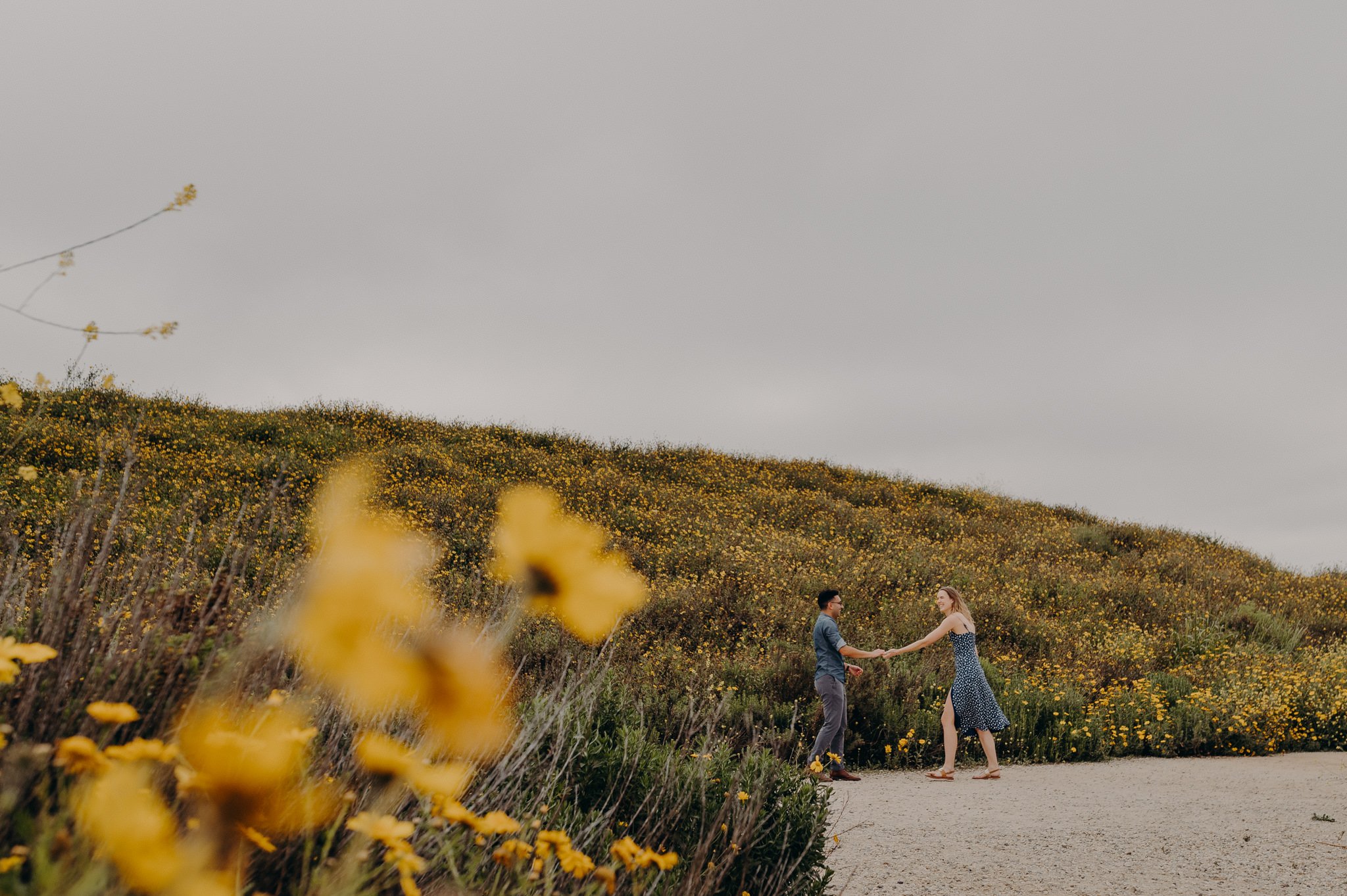 los angeles flower engagement session - queer wedding photographers in LA-16.jpg
