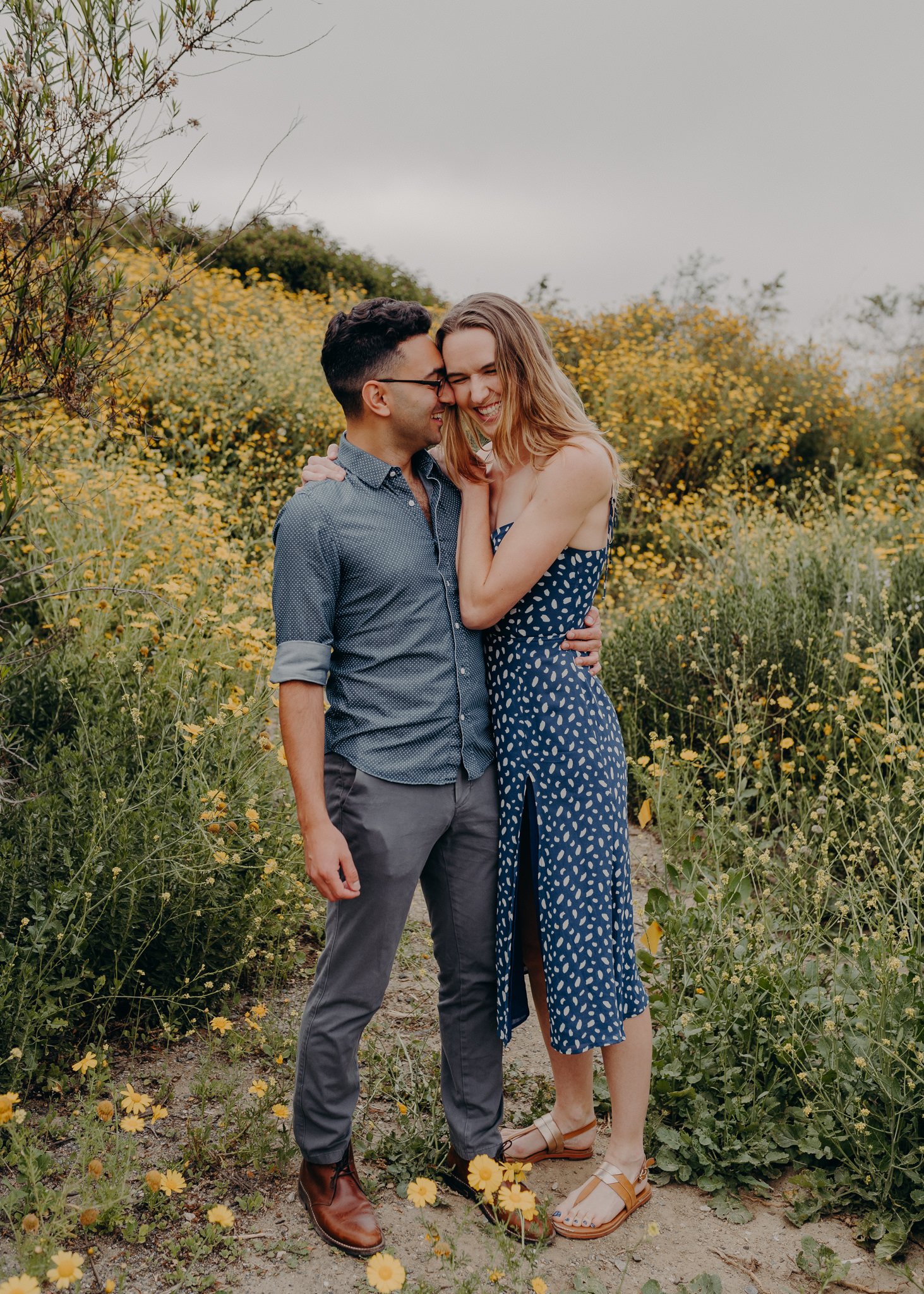 los angeles flower engagement session - queer wedding photographers in LA-22.jpg