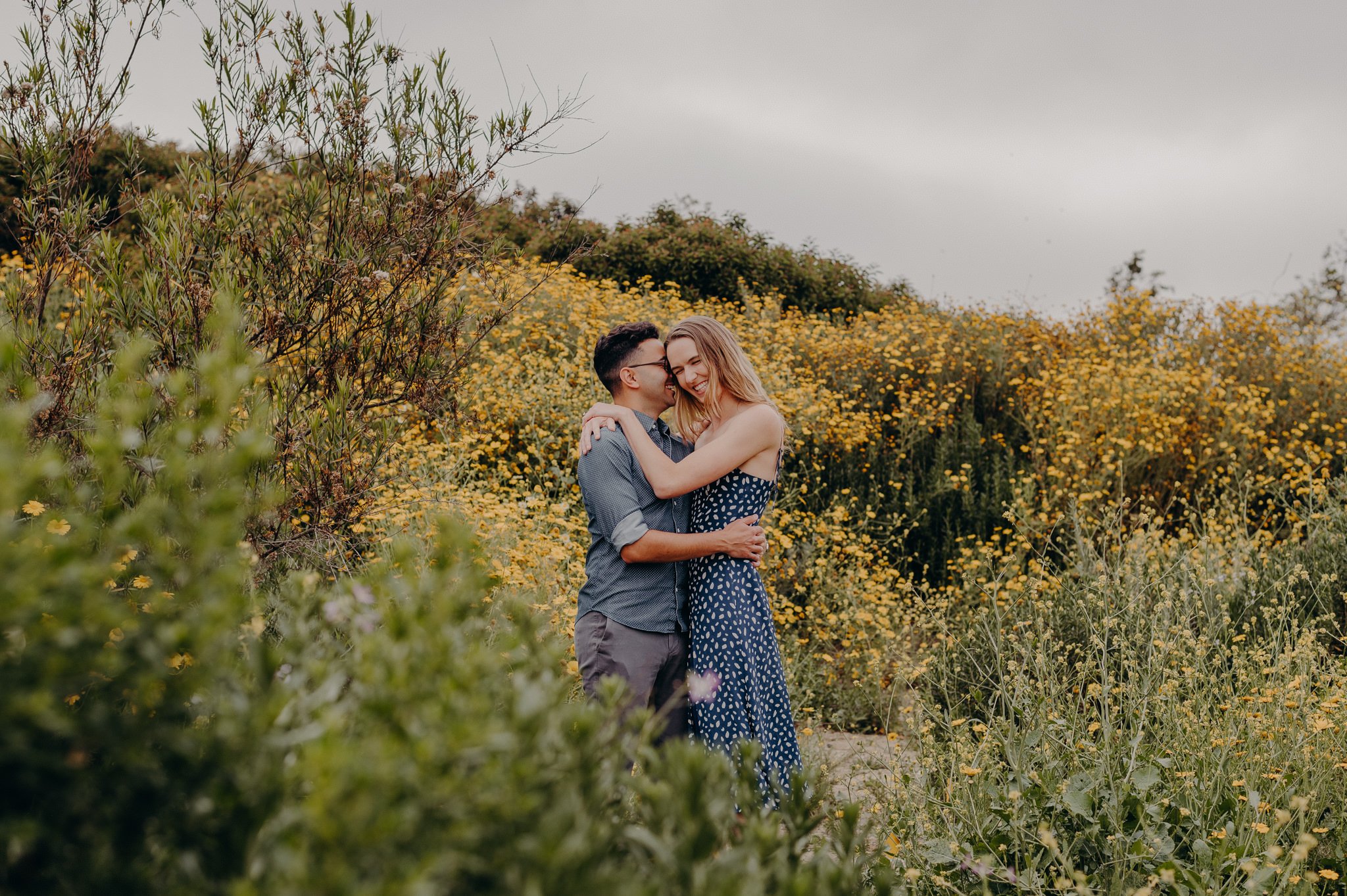 los angeles flower engagement session - queer wedding photographers in LA-25.jpg