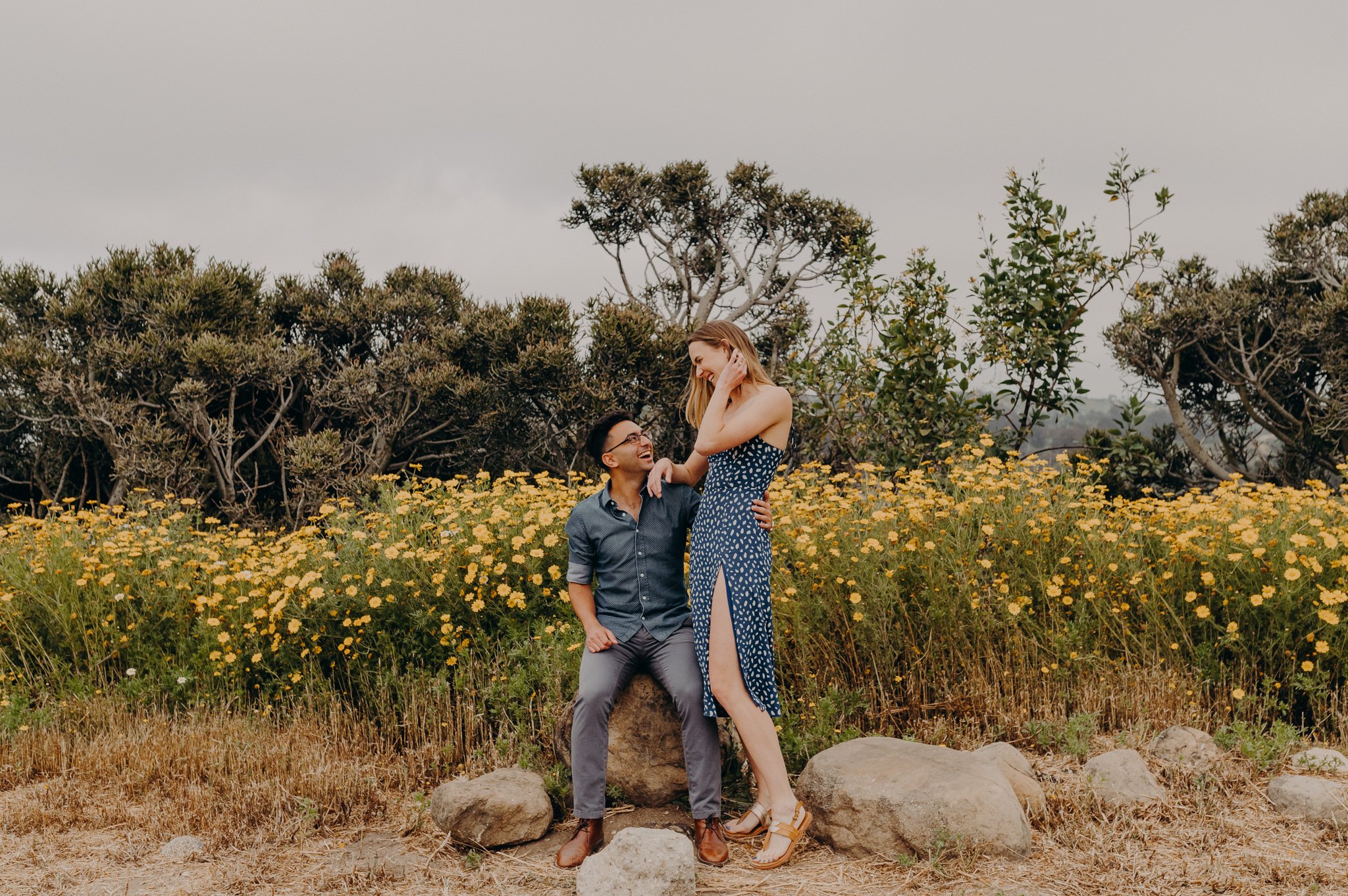 los angeles flower engagement session - queer wedding photographers in LA-28.jpg