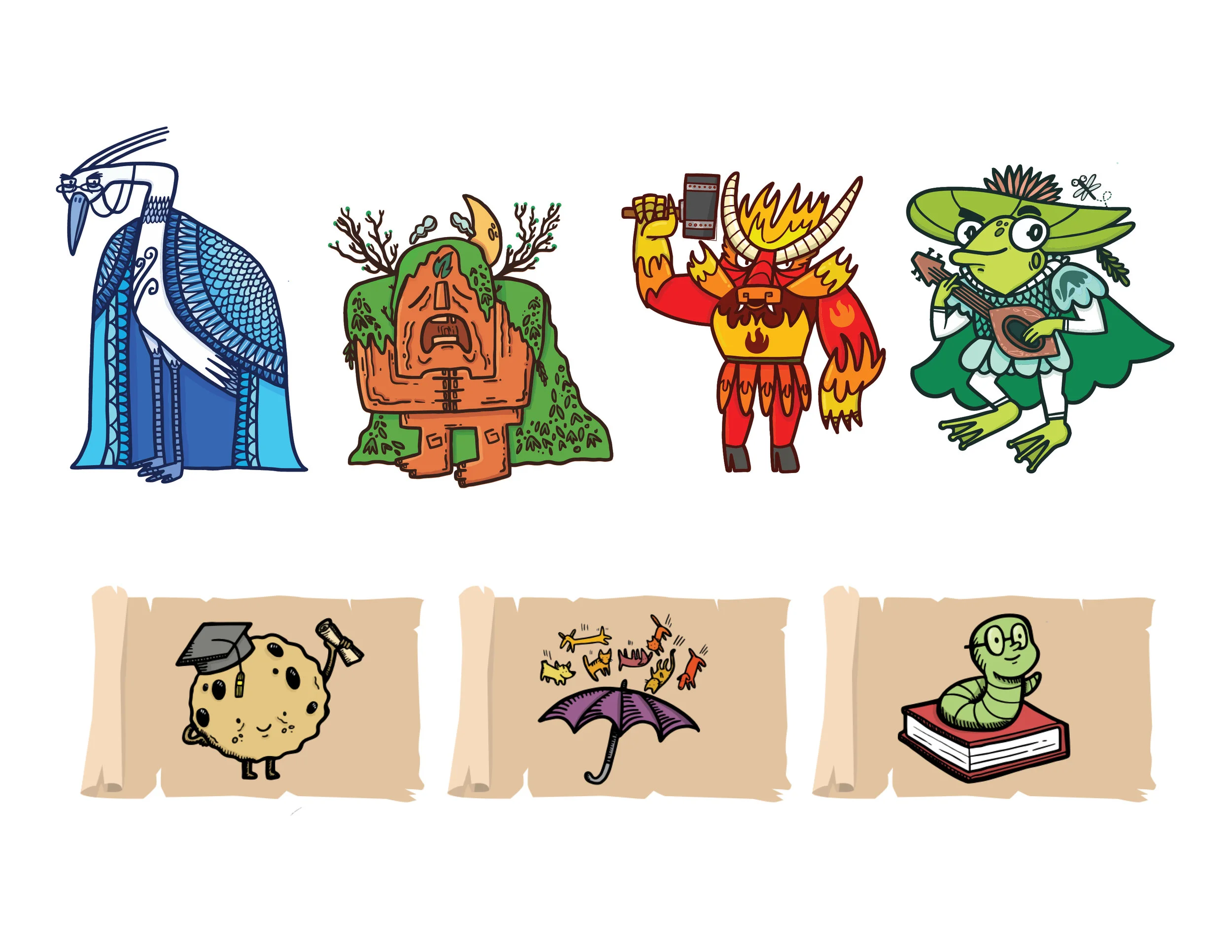 Idiomatica Characters & Idiom Cards
