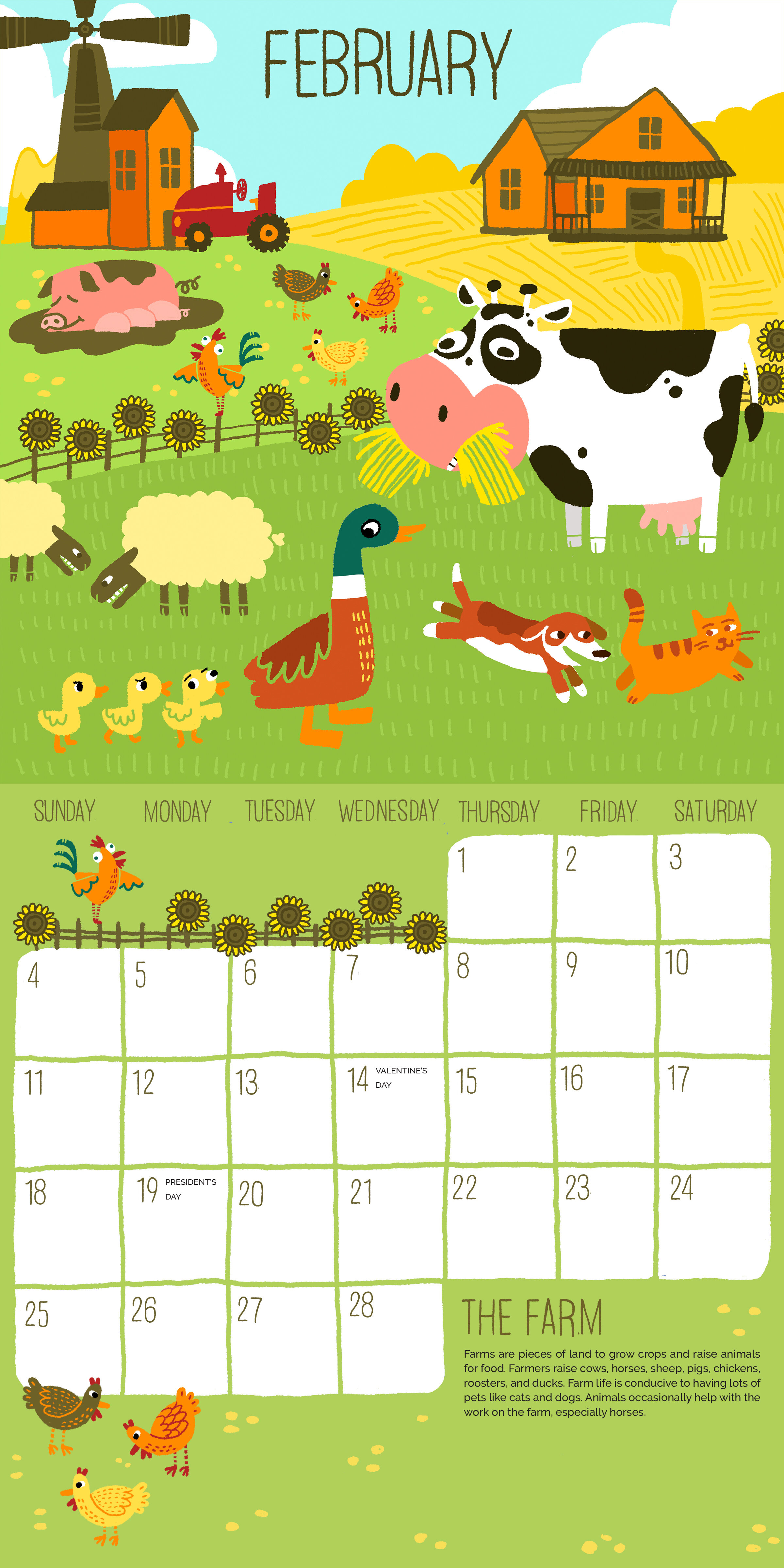 Call of the Wild Calendar: February (Farm)
