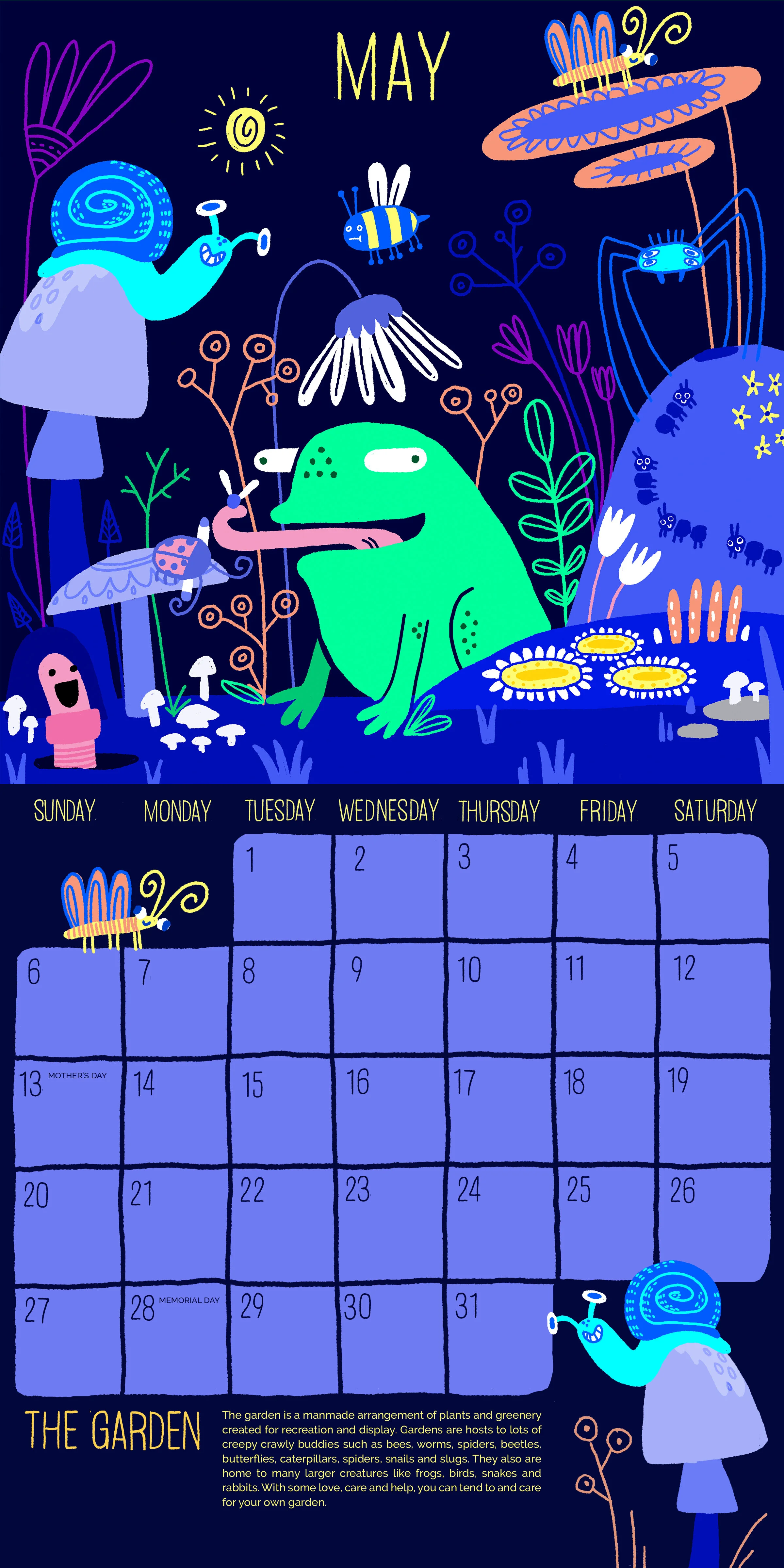 Call of the Wild Calendar: May (Garden)