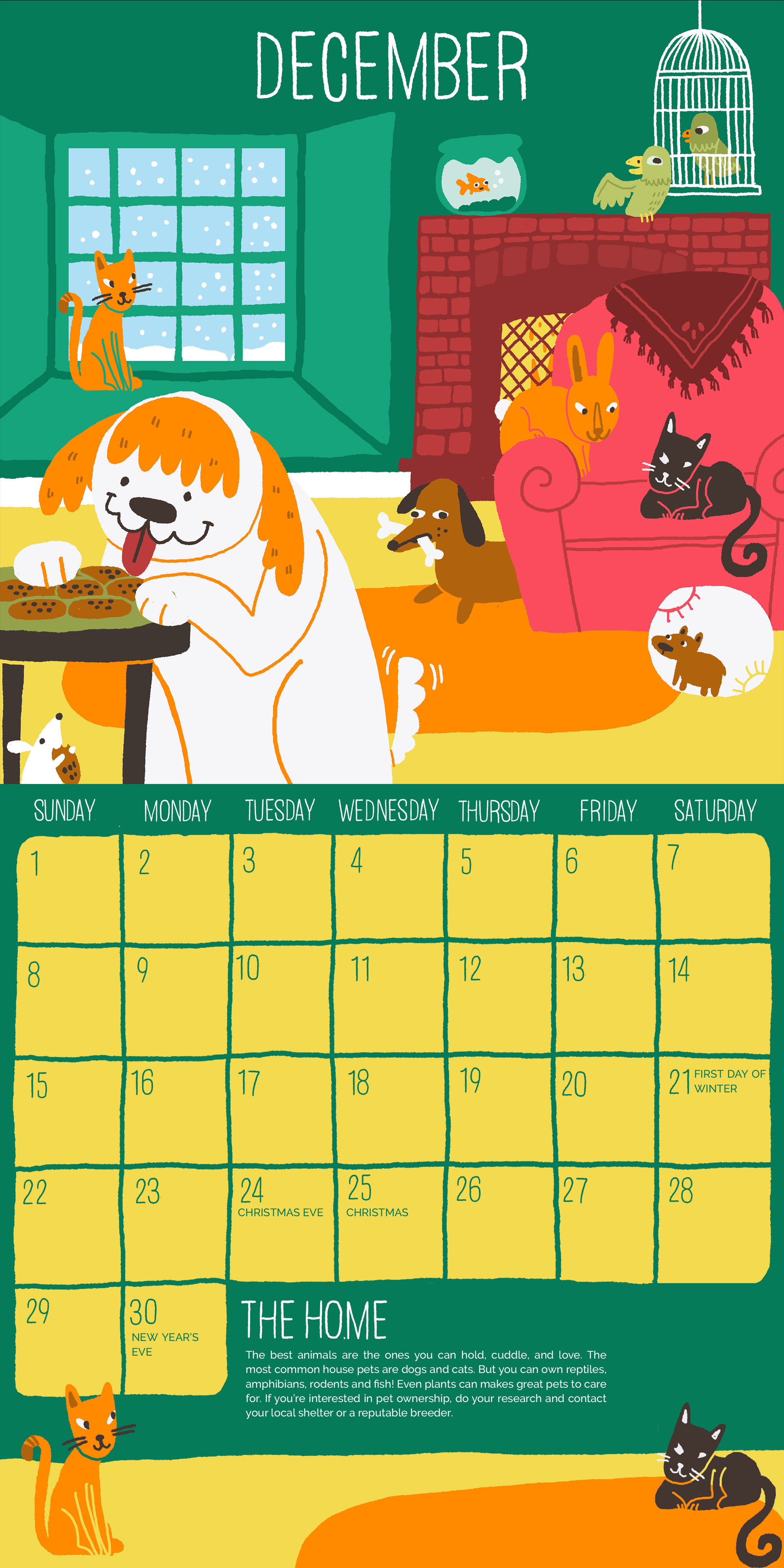 Call of the Wild Calendar: December (Home)