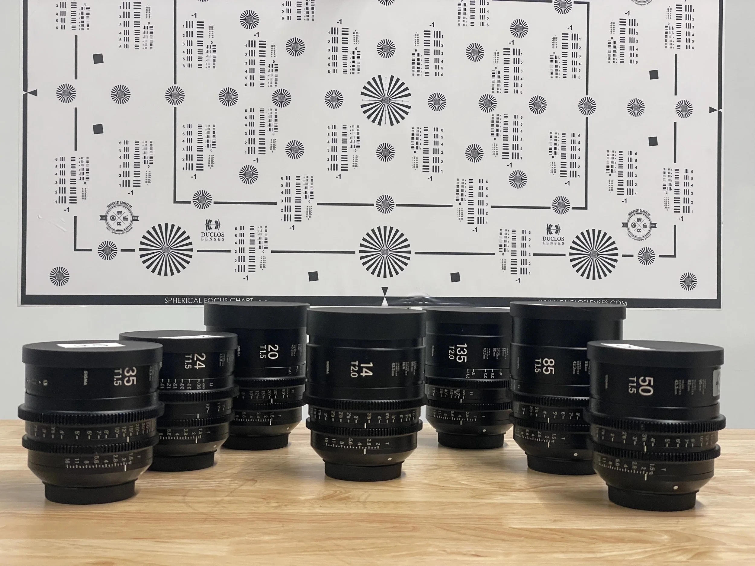 Sigma Cine Primes EF 7 Lens set — Northwest Camera Co.